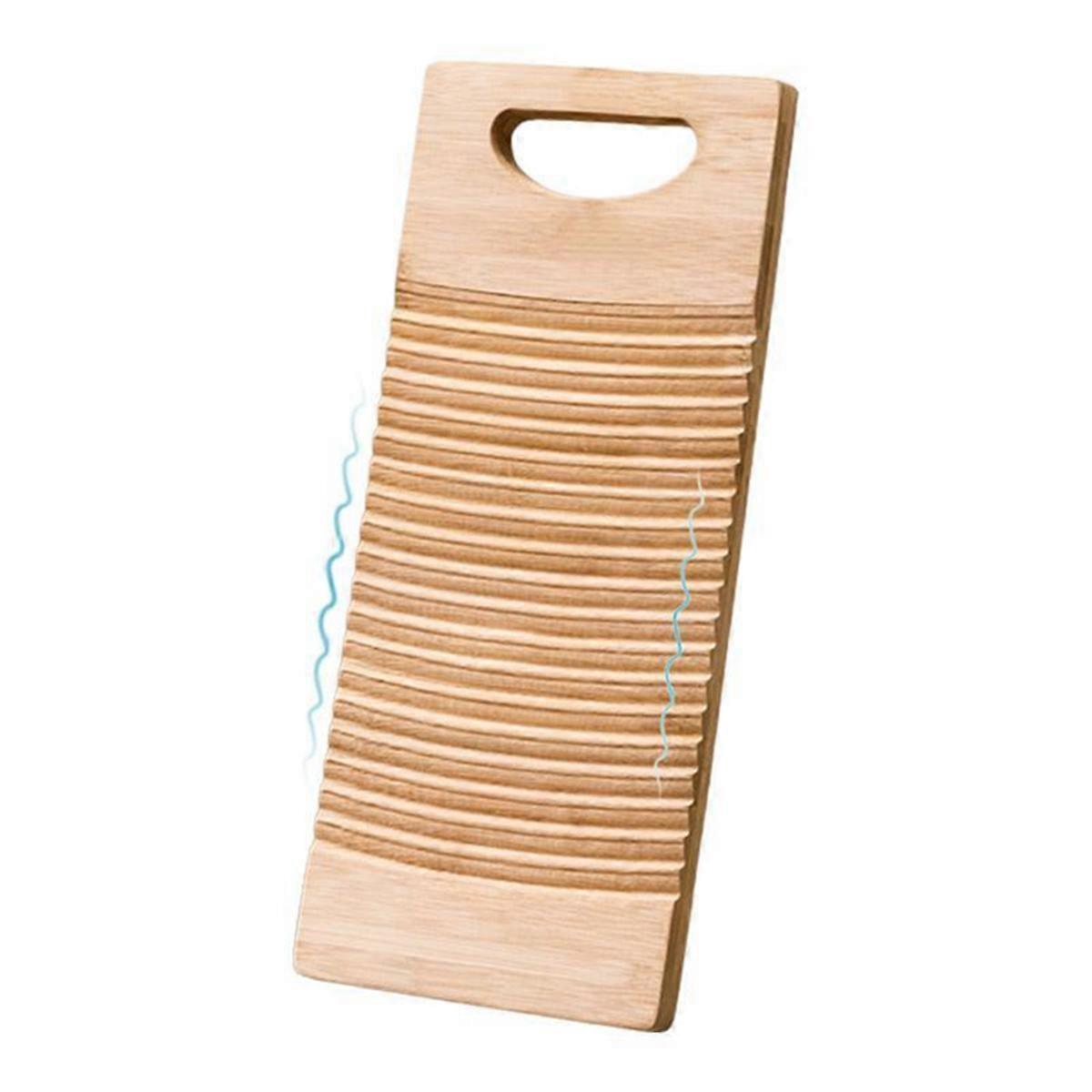 Laundry Cleaning Board Hand Washing Station Wood Scrub Board Washing Stations Wavy Pattern Efficien