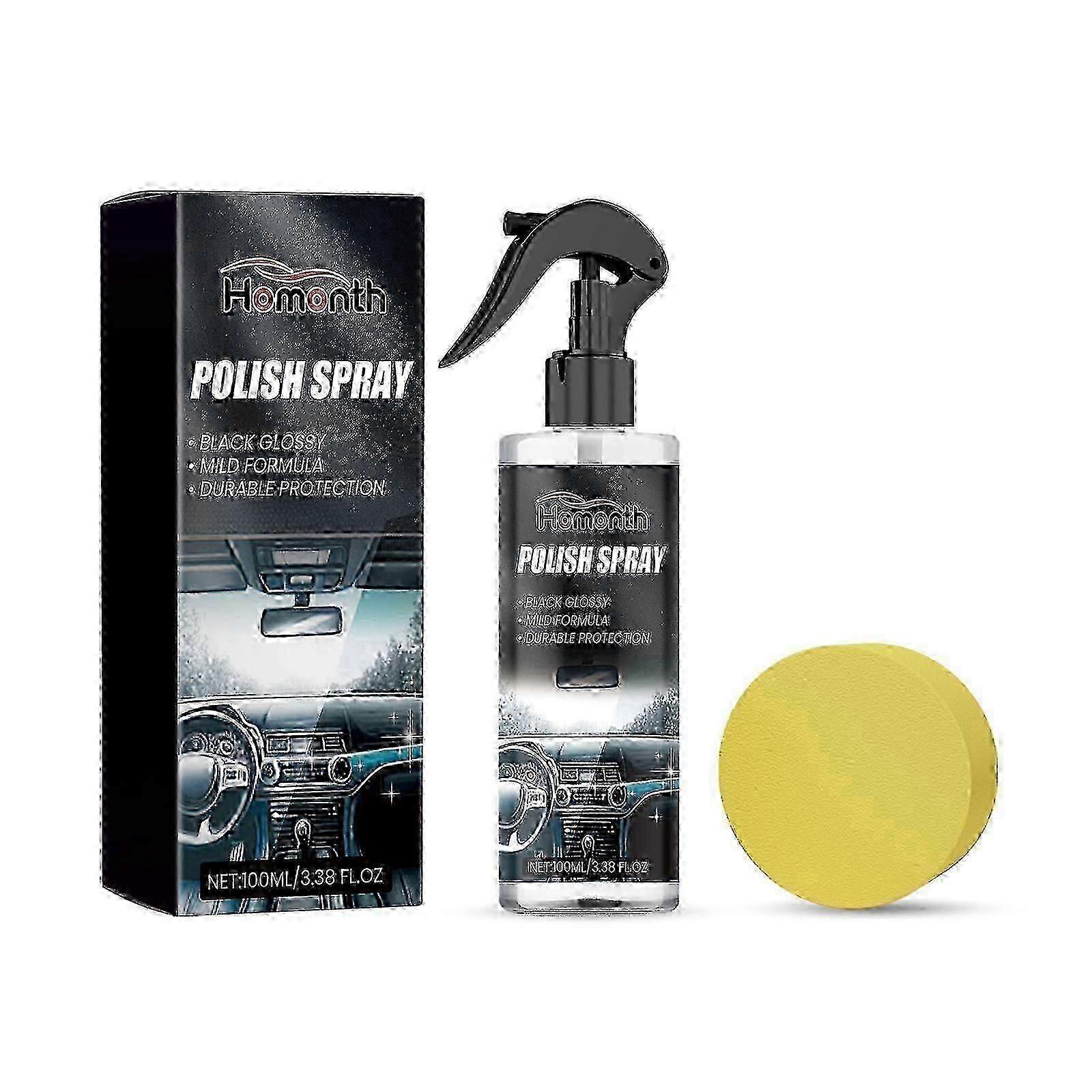 Polish Spray, Wash Free Clean Decontamination Seat Instrument Panel Cleaner