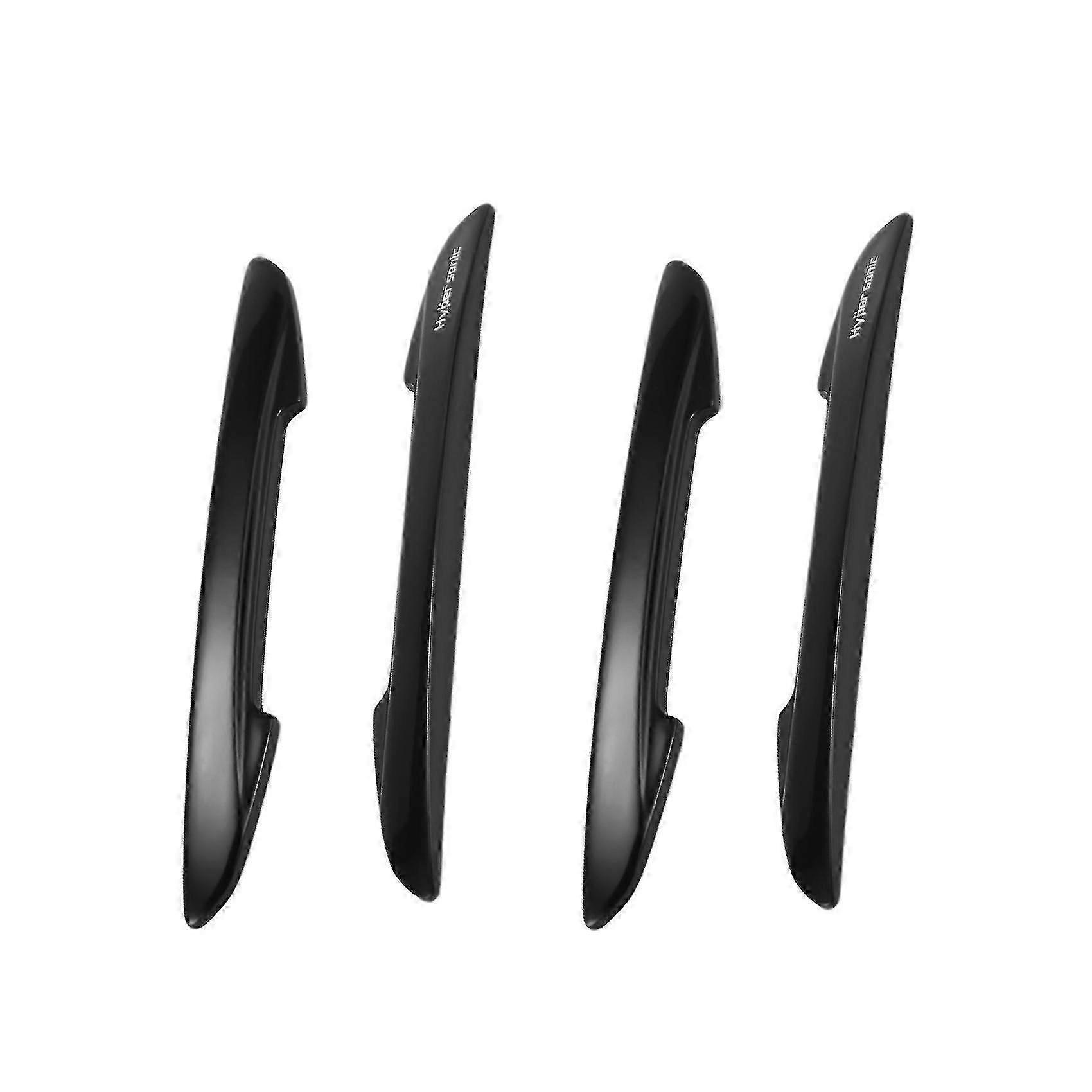 Hyper Car Door Edge Protectors Garde de porte en plastique Noir 4pcs