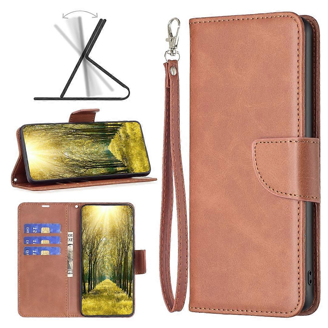 For Motorola Moto E32 4G / Moto E32s Lambskin Texture Pure Color Leather Phone Case