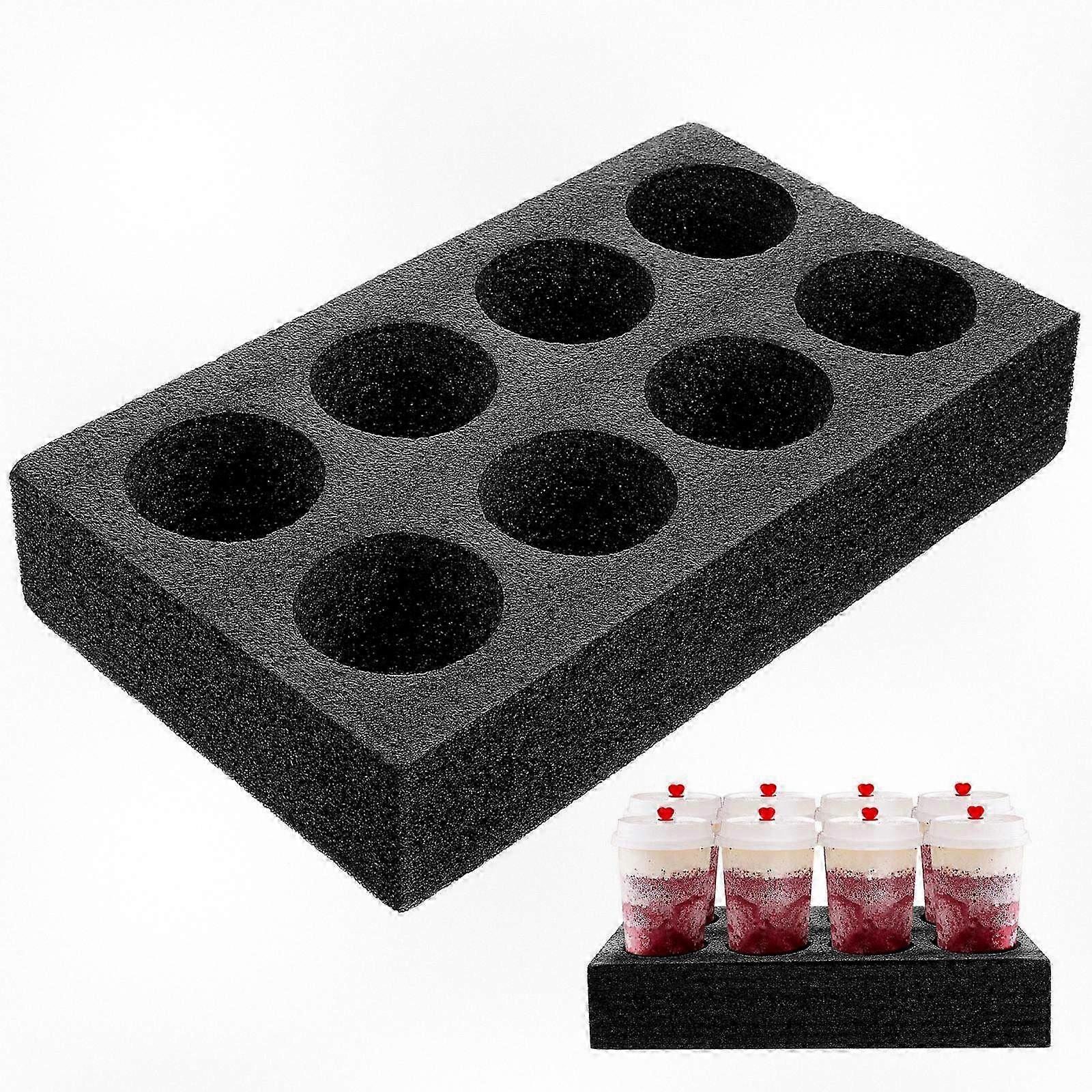 Cup Holder Tray for Securing and Carrying Drinks - Ideal for Coffee, Milk, Tea, and Beverages
