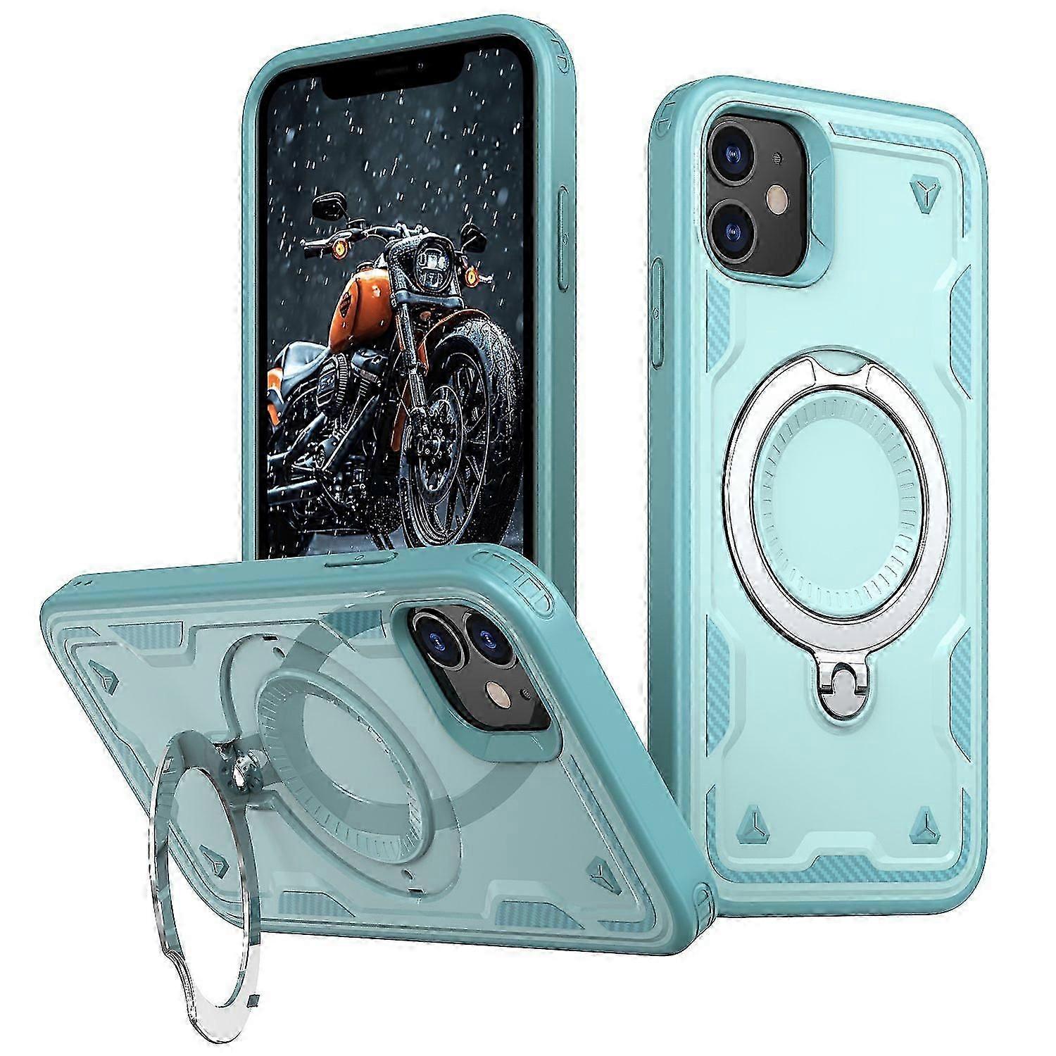For iPhone 11/XR Case Compatible with MagSafe Military Protection PC+TPU Kickstand Phone Cover KB