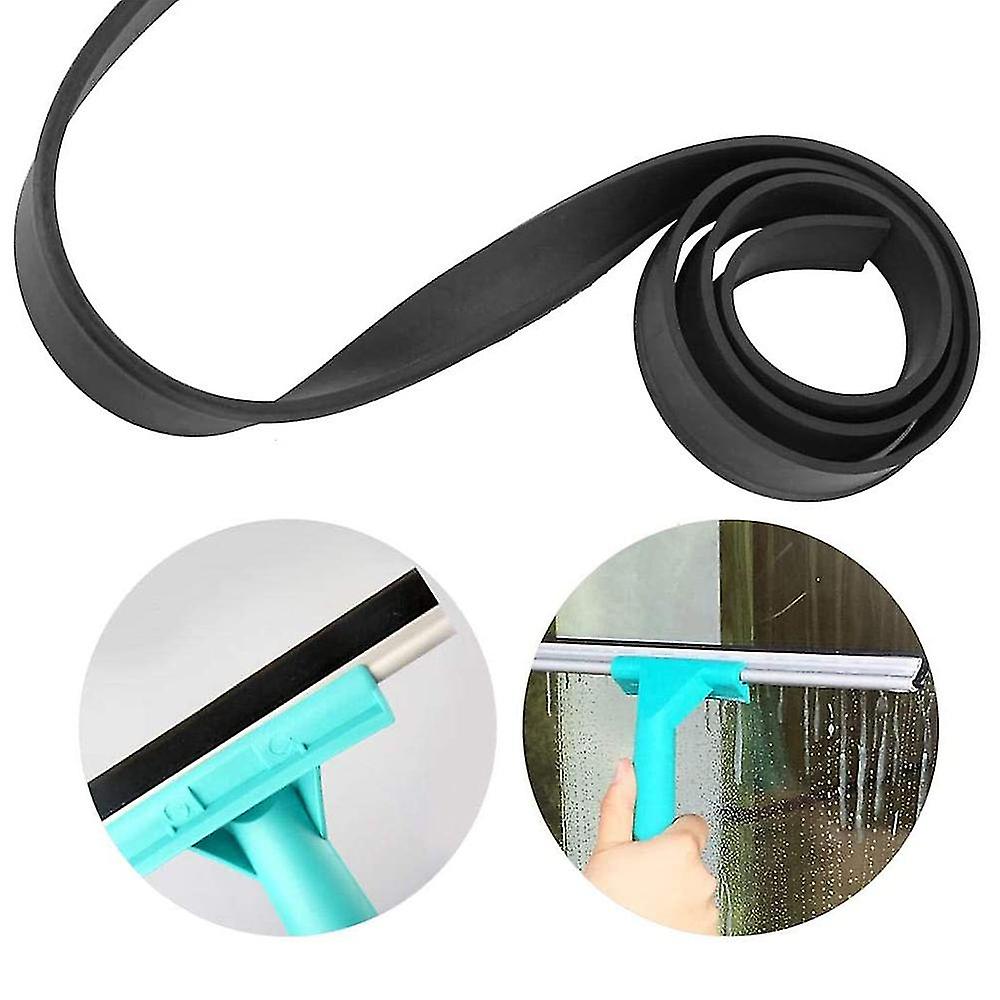 Stainless Steel Glass Scraper Strip, Length Edge Squeegee Replacement