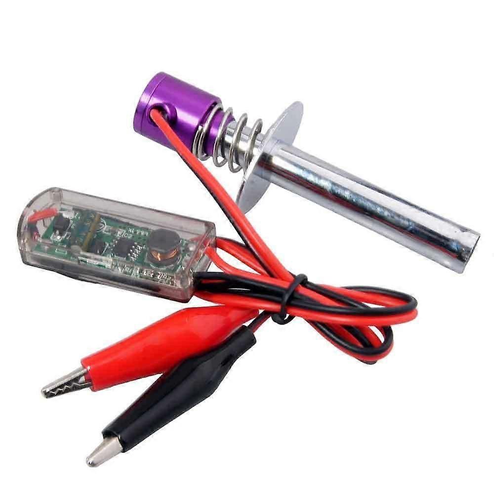 Replacement Part For RC 80100 Electronic Glow Plug Igniter 6V12V For Nitro Car Engine (Color: Purple)