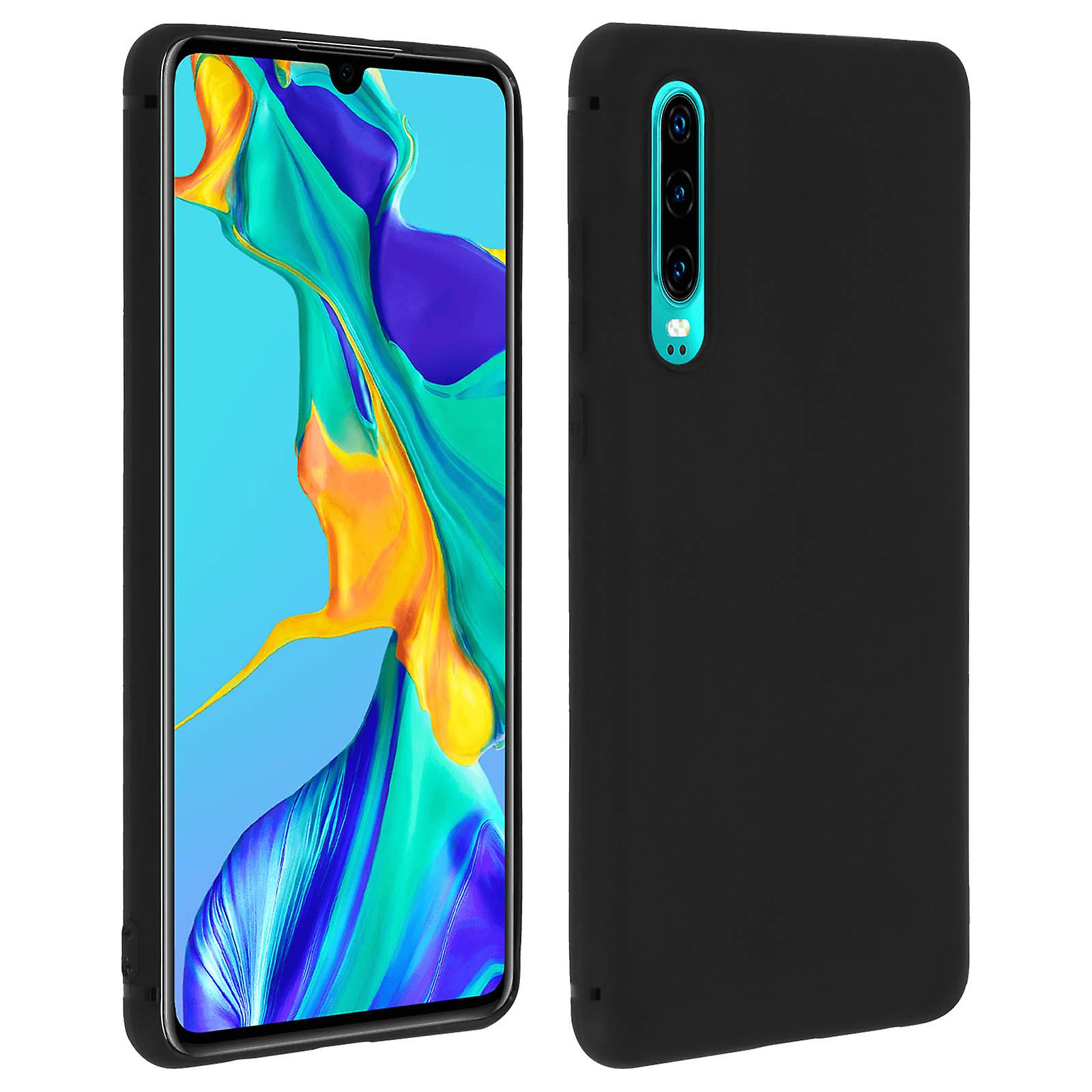 TPU soft case, matte back cover for Huawei P30 - Black