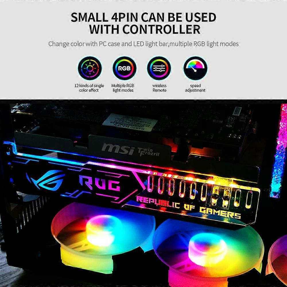 RGB25 RGB Graphics Card Stand Graphics Card Support with RGB Light Effect 5V 4Pin Power Supply Graphics Card Holder