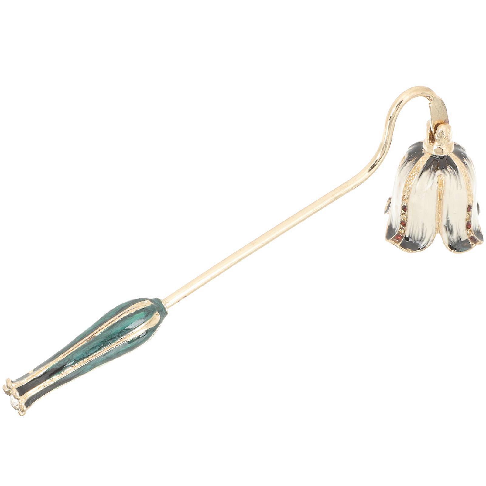 Candle Snuffer with Long Handle Unique Wick Extinguisher for Scented Tea Light Candles, Vintage Home Office Decor, Easy to Use and Clean