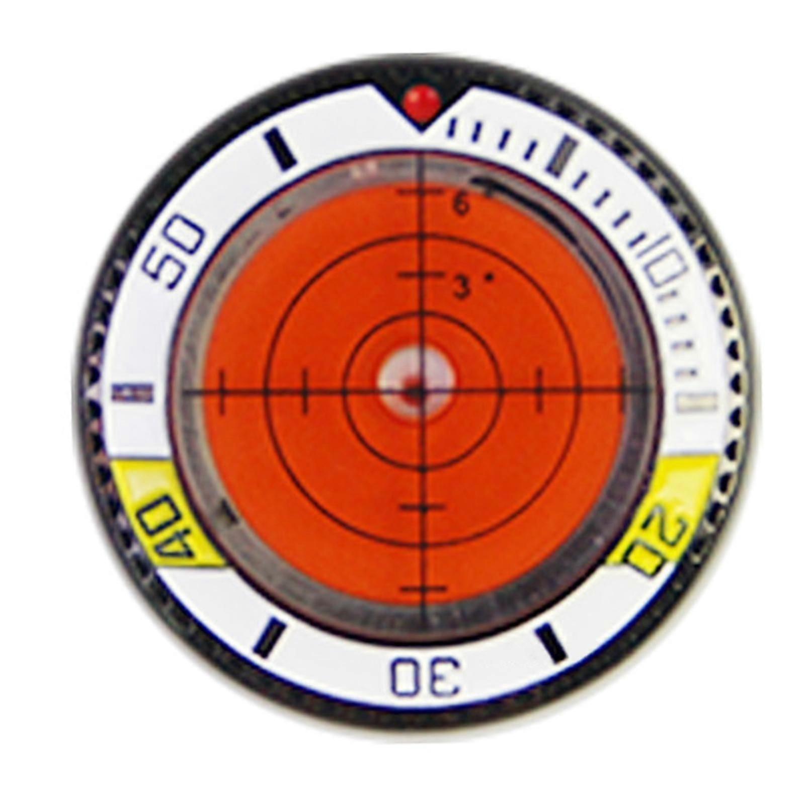 Golfs Green Reader Putt Golfball Marker Golfs Putting Aid Round Bubble Levels High Precision Reader Easy to Use yellow white