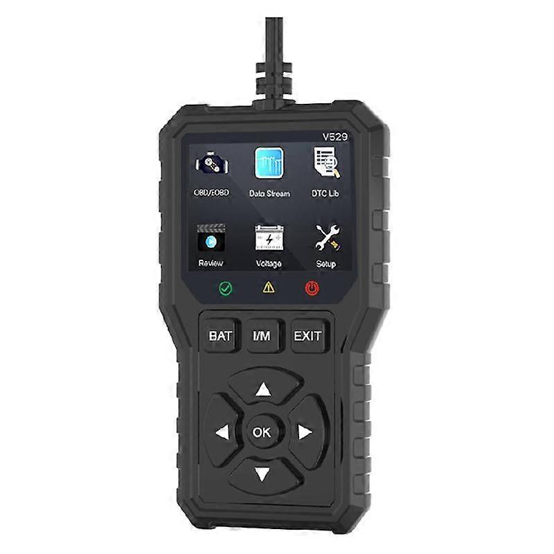 FOXSUR V529 OBD2 Instrumento de diagnóstico del lector de código de falla del motor del automóvil