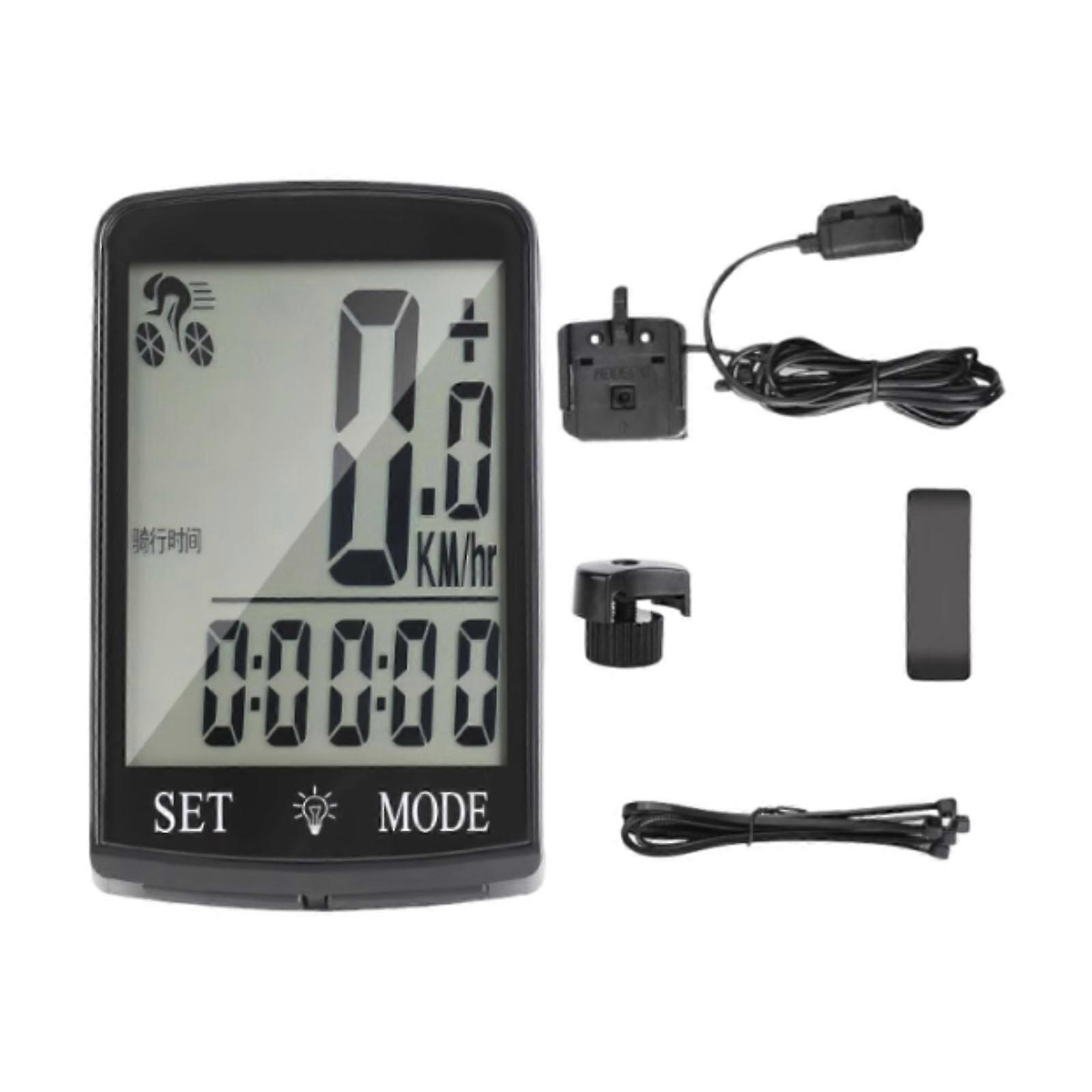 Bike Computer,Bike Speedometer Compact,Simple to Read,Backlight with 3'' Large