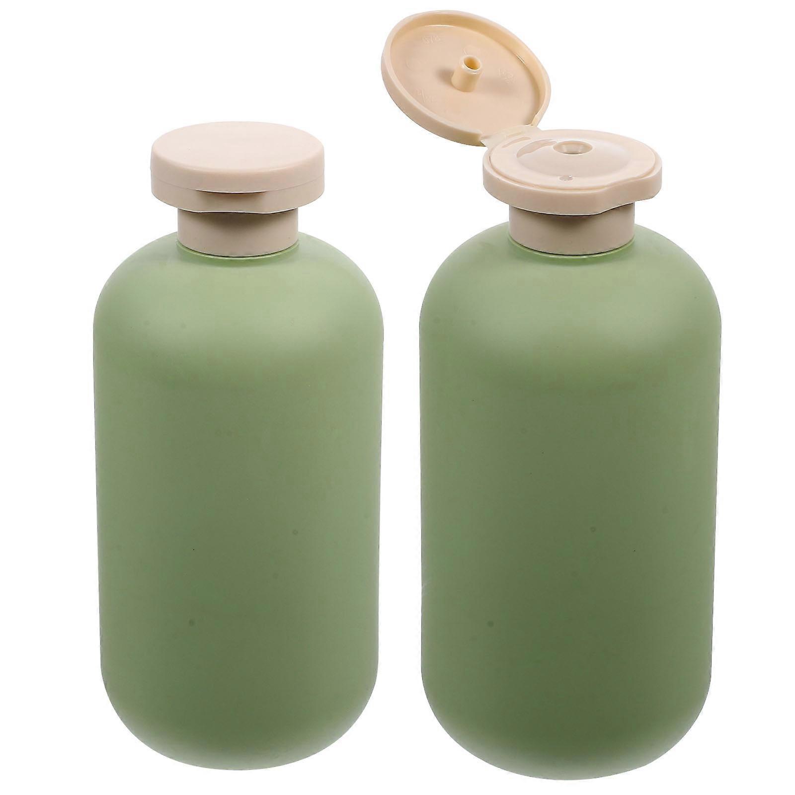 Travel Toiletry Bottles with Flip Caps   Refillable Squeeze Dispensers for Shampoo, Lotion and Creams   Leak Proof Design for Outdoor and Travel Use