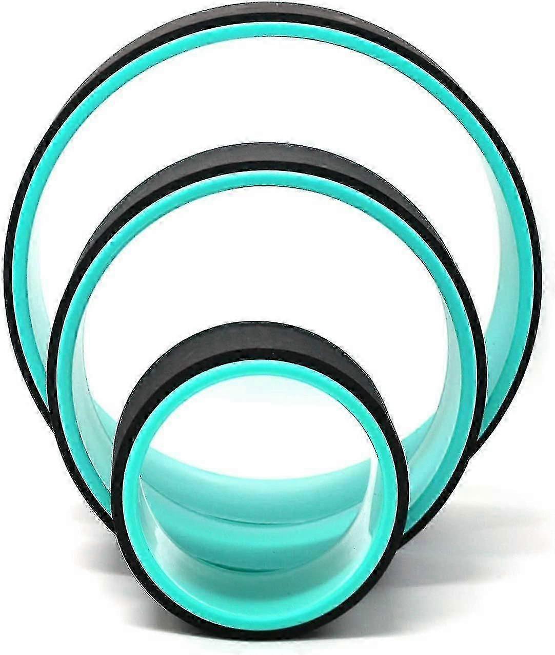 ヨガホイールヨガセット, ヨガバックヨガローラーバックホイール 背中の痛みとストレッチ用, フィットネス機器ピラティスエクササイズワークアウト耐久性W /ソフトぬいぐるみO