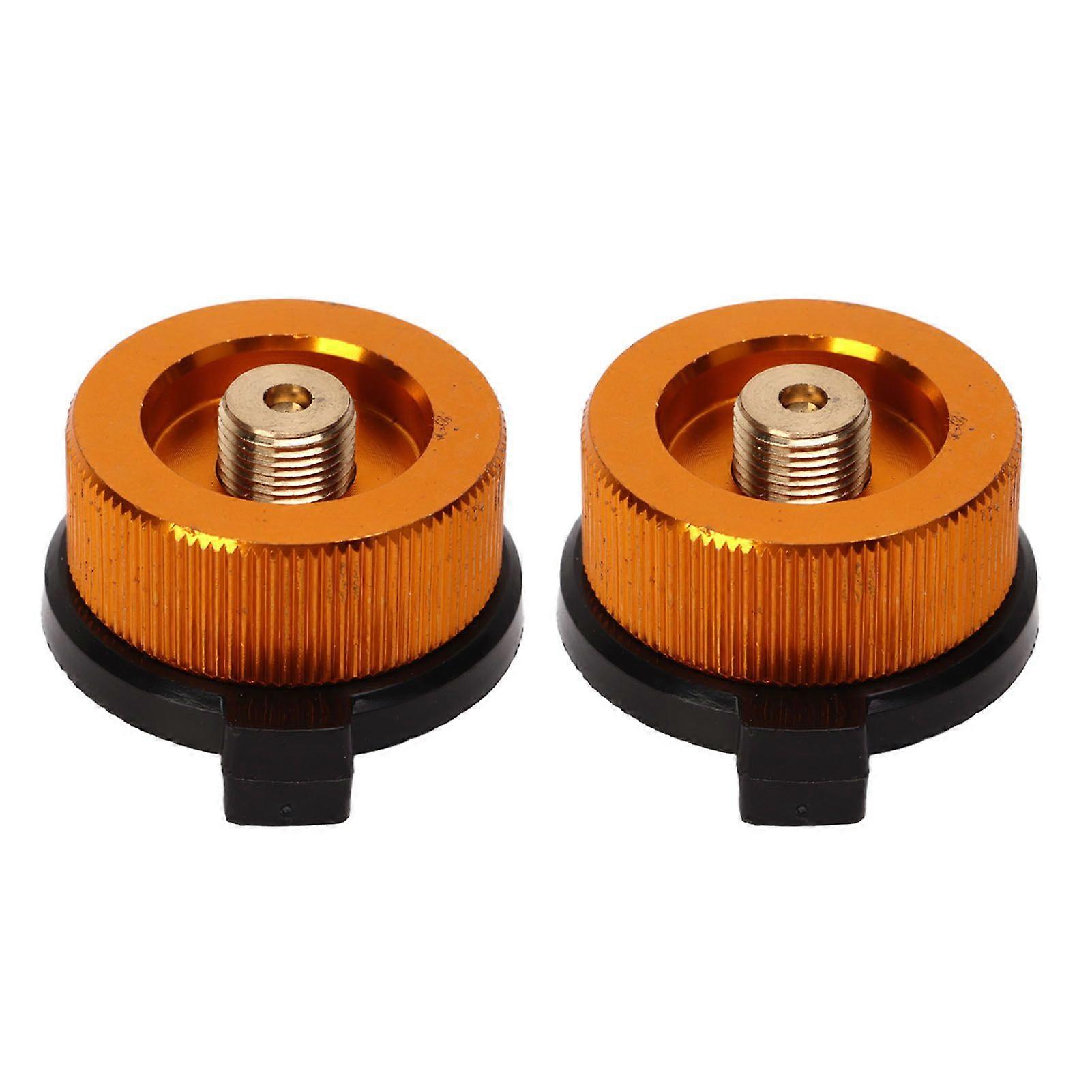 2025 Latest Model  2 Pcs Camping Stove Adapter Automatic Shut Off Nylon Copper