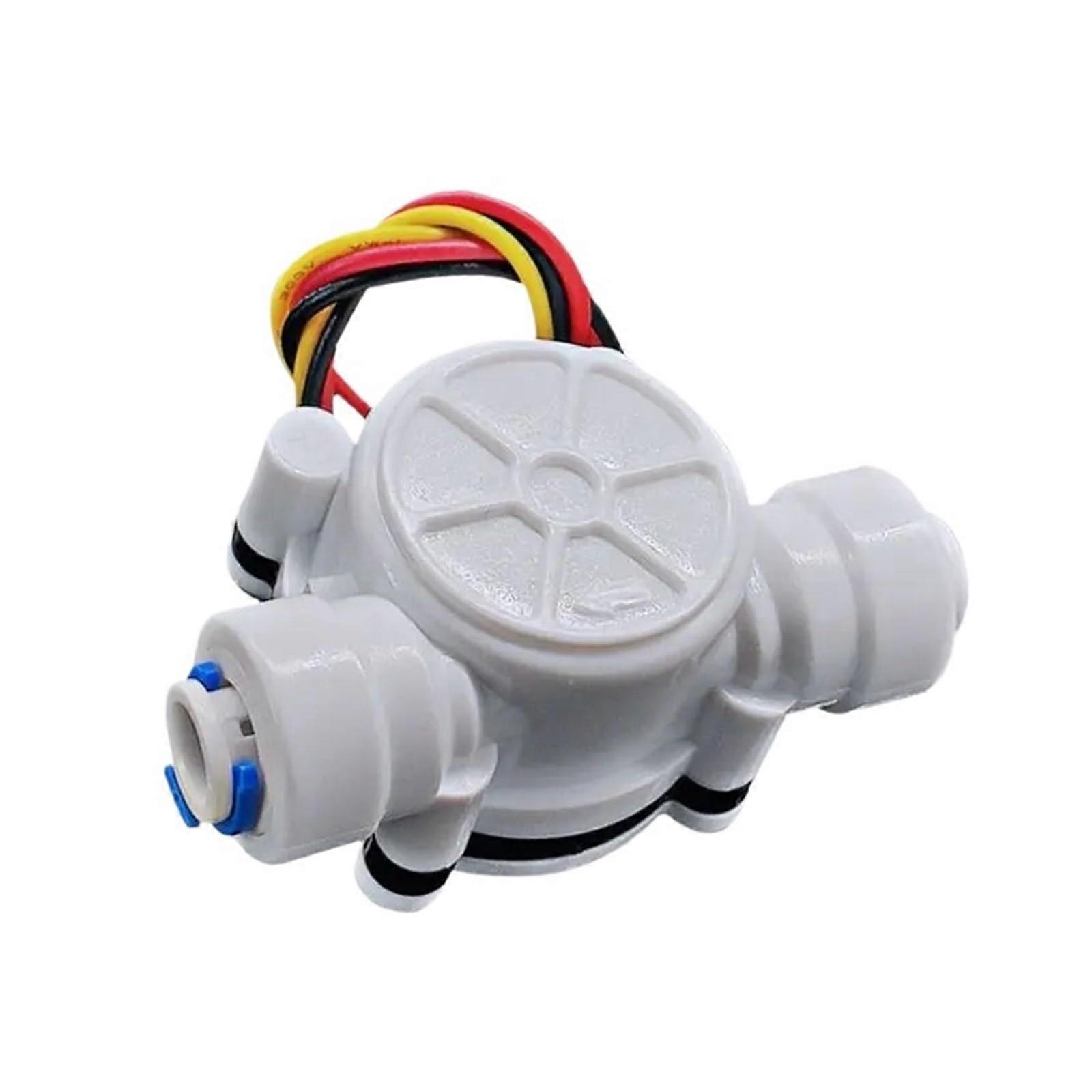 Water Flow Sensor Hall Flowmeter G 1/4' 2 Points PE Pipe