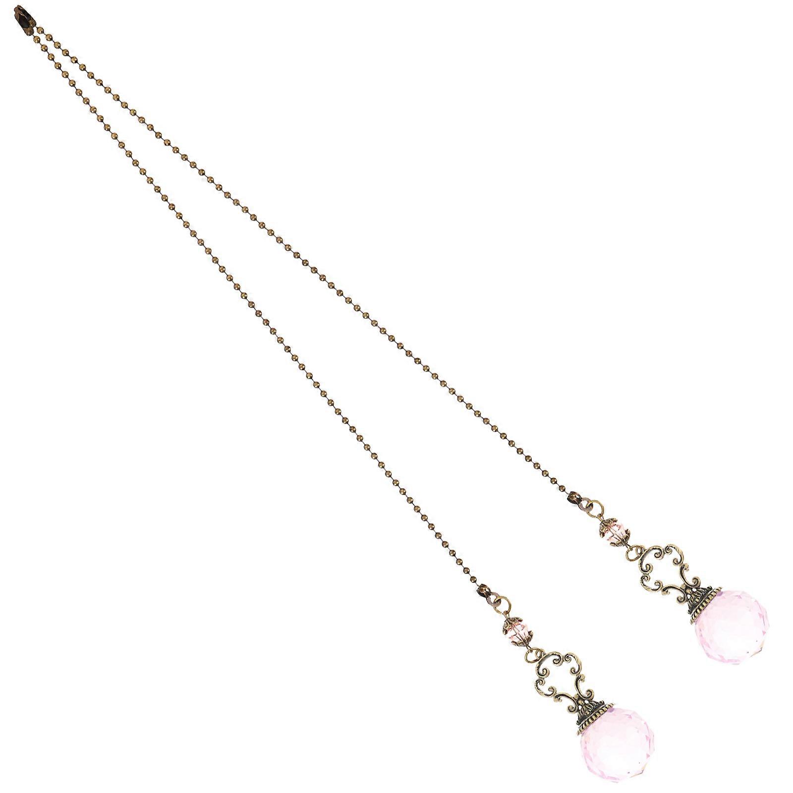 Beaded Pull Chain Extension Decorative Light Fixture Pendant Vintage European Style Ceiling Fan Accessories For Lamps Curtains