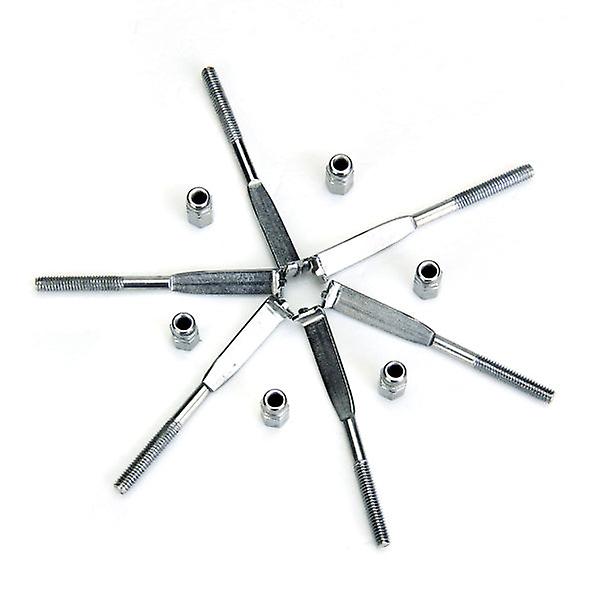 24Pcs Pièces Banjo Chromées Banjo Crochets Plats Et Écrous 5.7cm