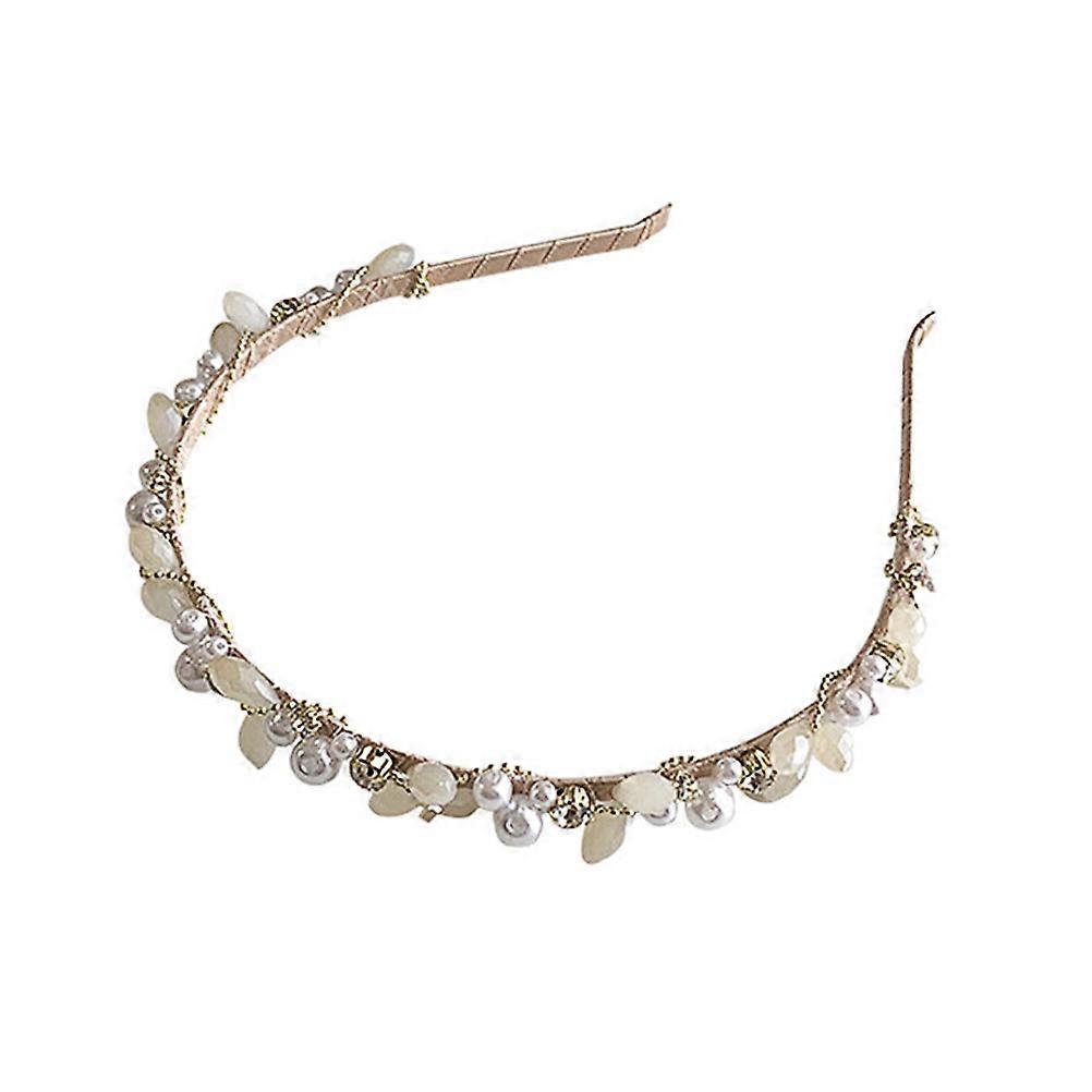 Hair Charm Circular French Elegance Iron Artificial Pearl Decorative Diy Hairstyle 1Pc