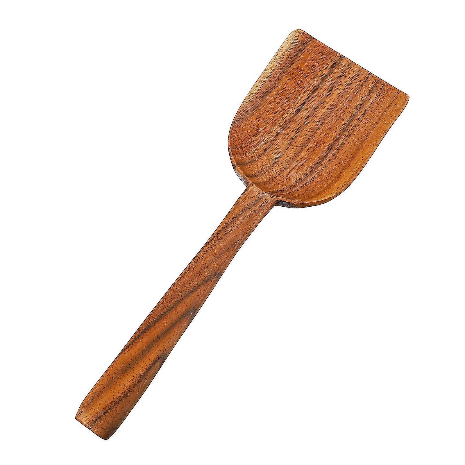 Large Turner Spatula Wooden Material for Supermarket Use Non-Scratch 1Pcs
