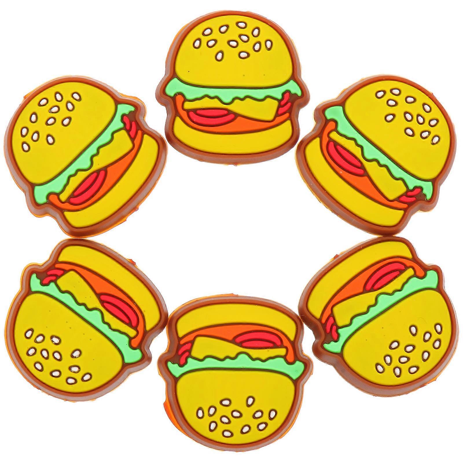 Tennis Racket Shock Absorbers Silicone Material Pizza Shape Vibration Reduction Sports Equipment Usage 6Pcs