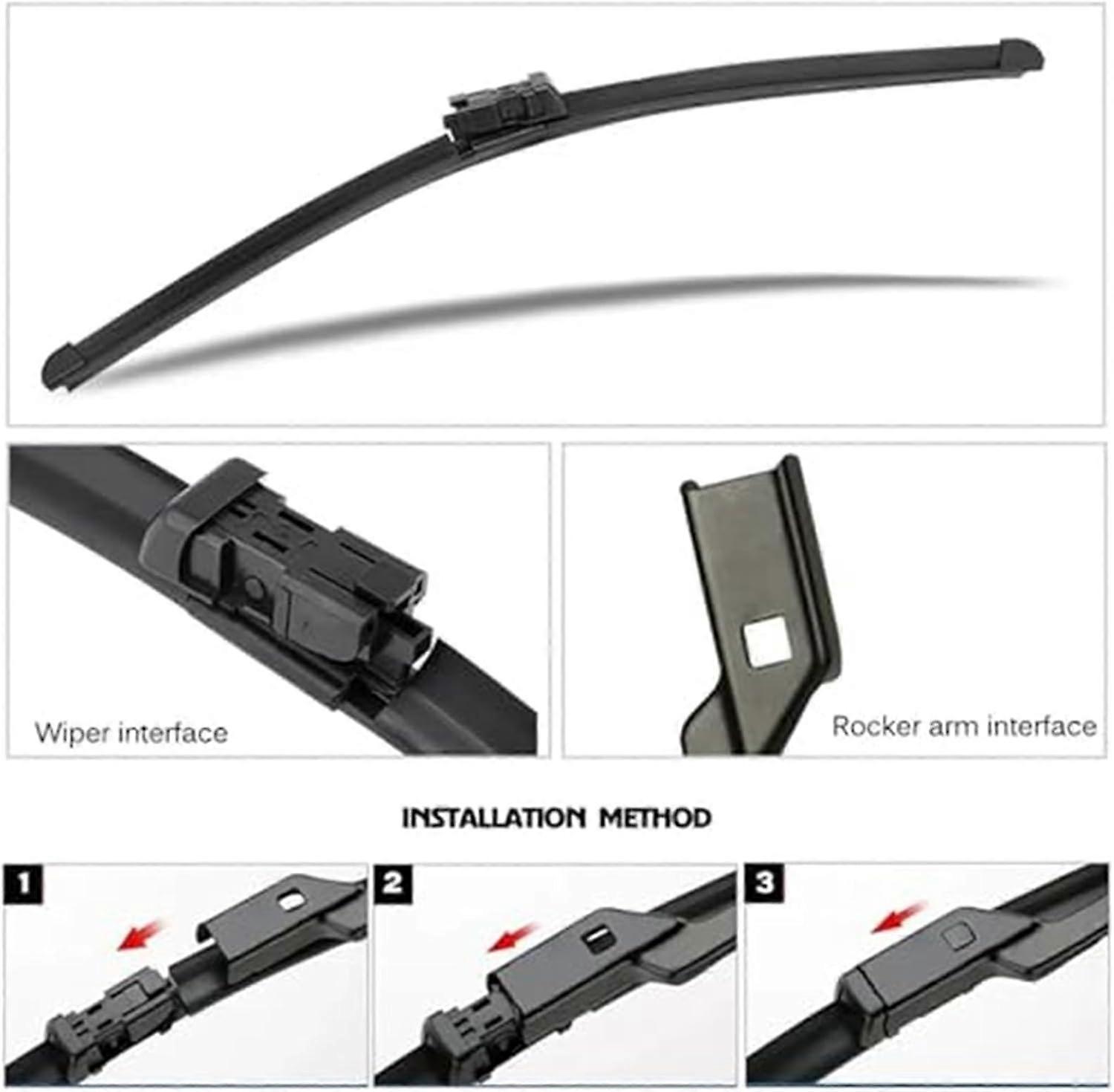 Front Windscreen Wiper Blades For Volvo V60 2010-2018 – Set Of 2, 2620mm, Unbranded