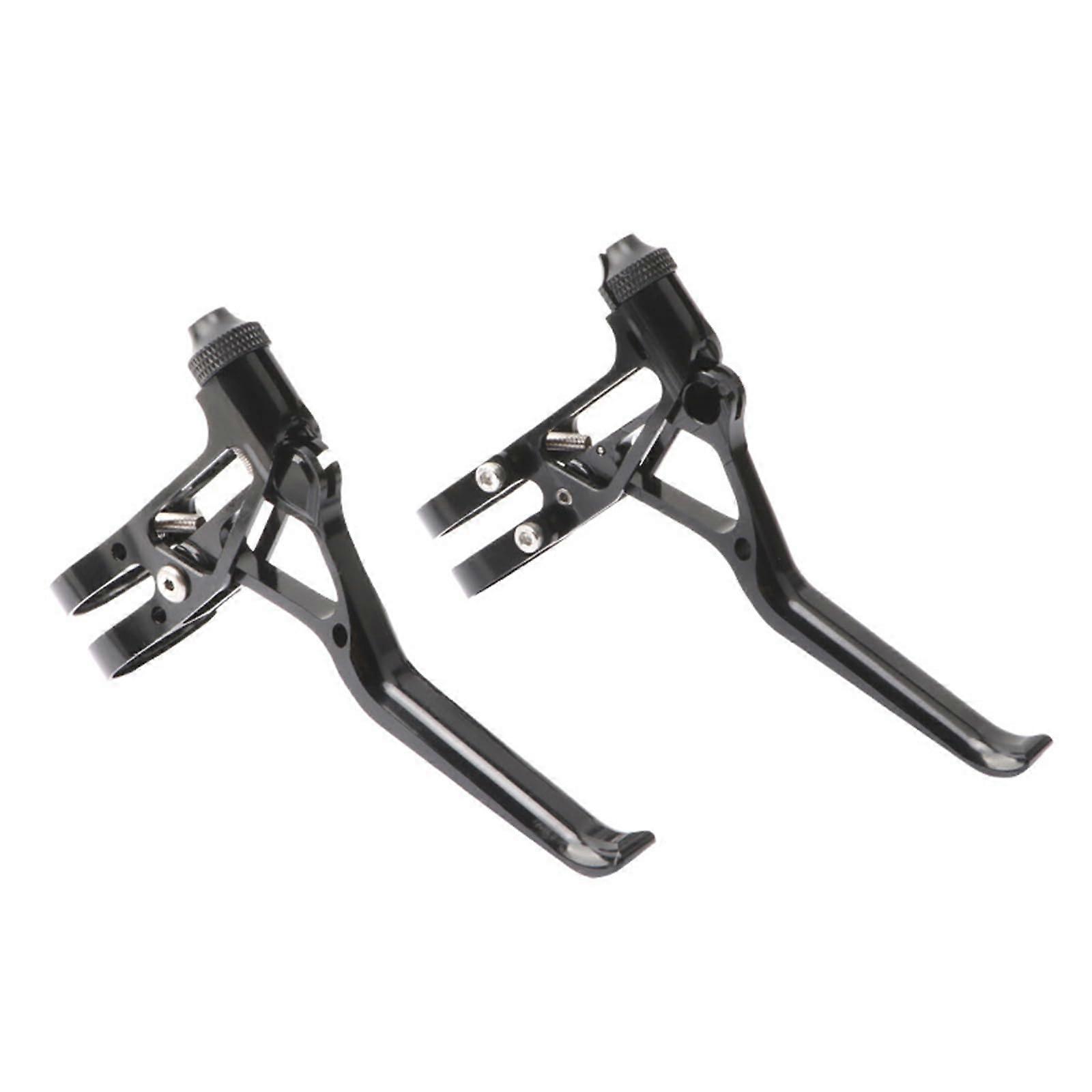 Bicycle Brake Levers Ultralight Handbrake for BMX Road Mountain Bikes - Extended Handle, Lightweight Black Brake Lever Set