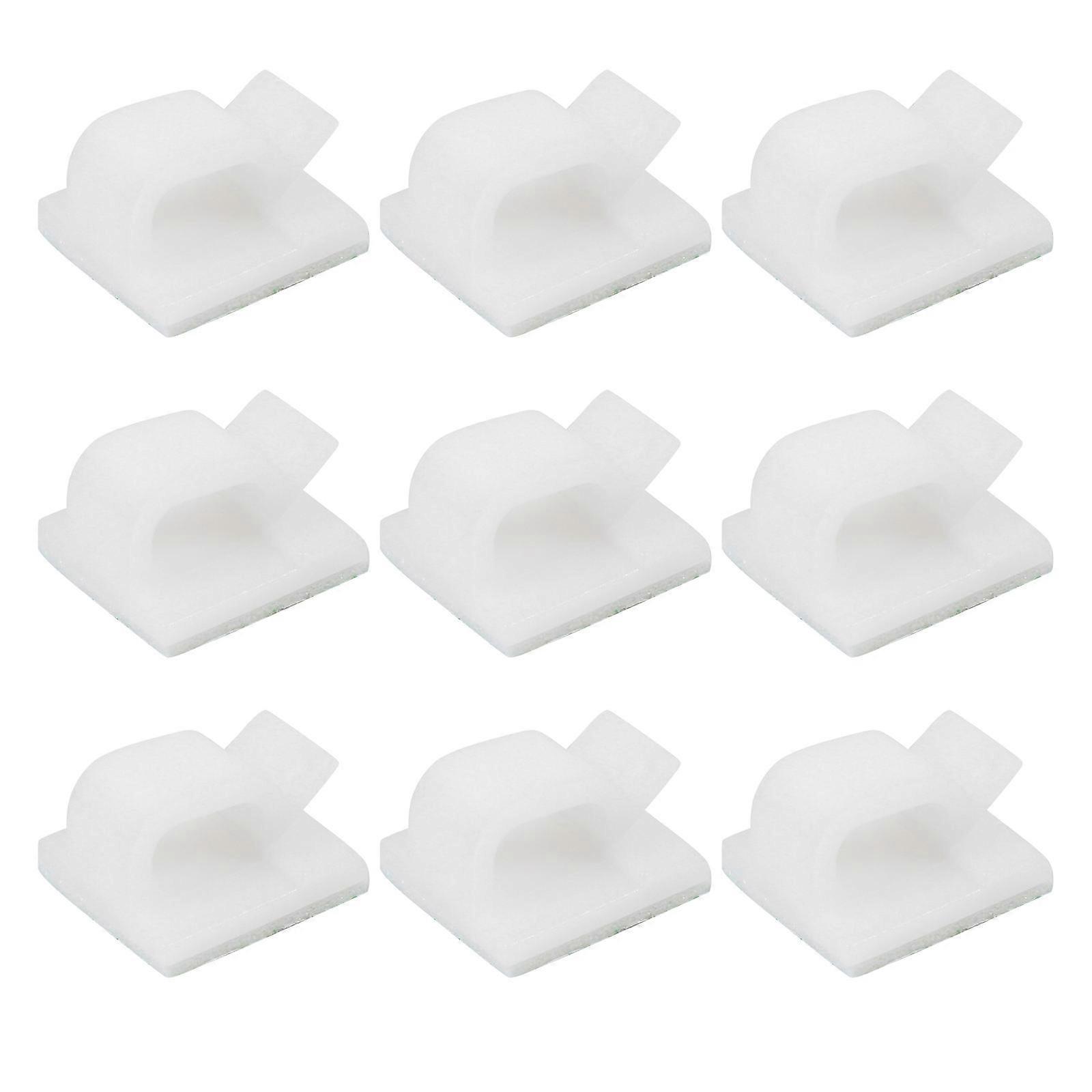 50pcs Self Adhesive Wire Clips, Durable Cable Fixing Buckles for Tidy Organization, Easy Installation on Smooth Surfaces