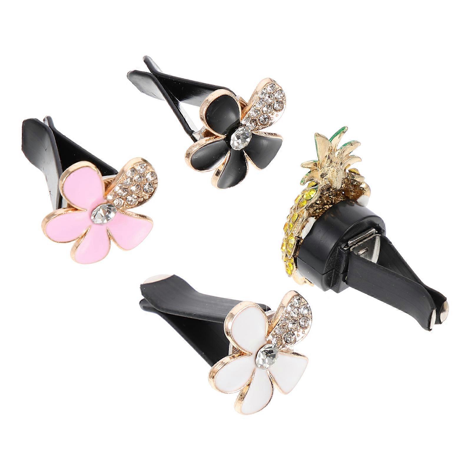 4PCS Car Air Freshener Clips, Adorable Vent Decor, Easy Install Aromatherapy Outlet Clips for Vehicle Air Conditioning, Unique Design