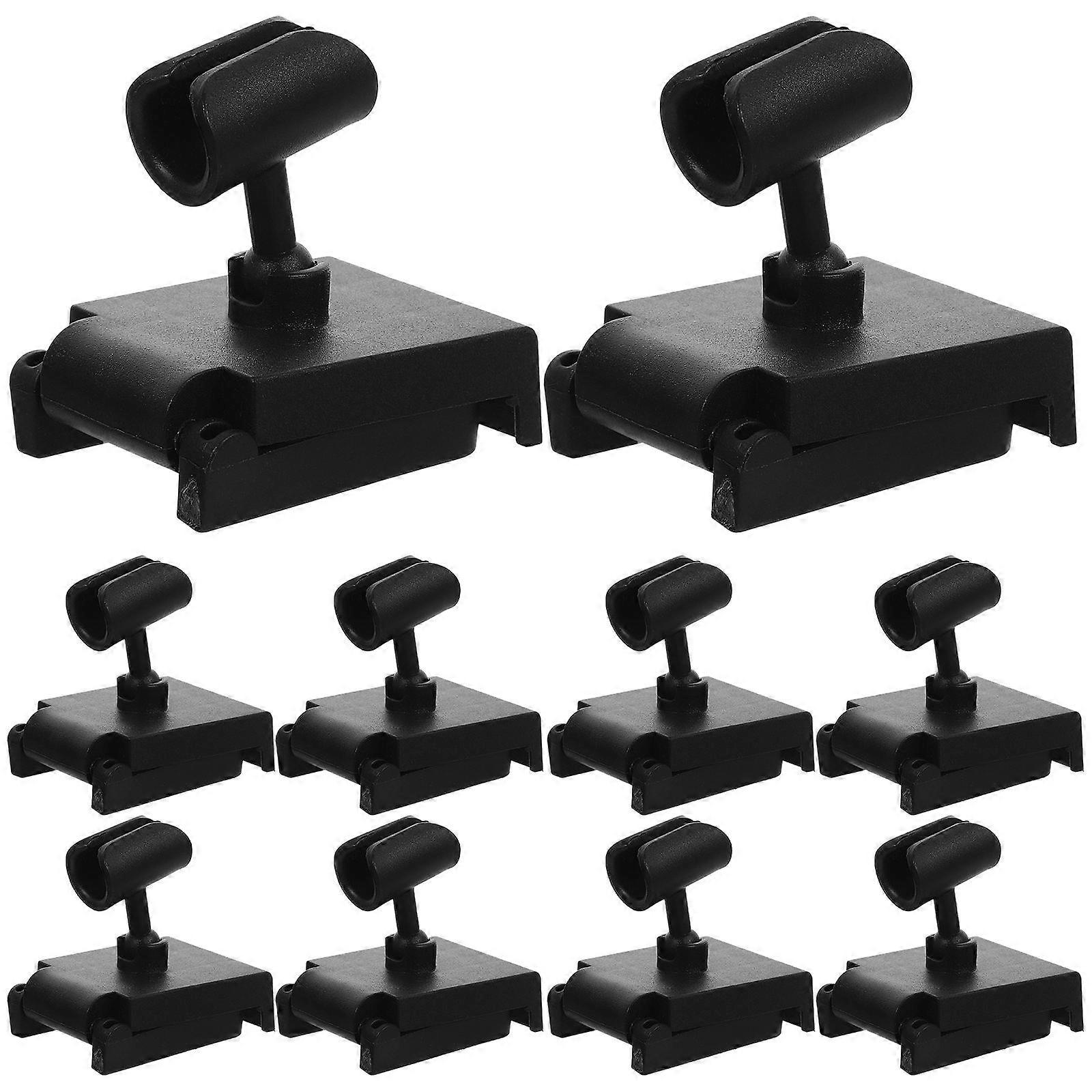 Desktop Microphone Stand Angle Adjustable Mini Microphone Fixing Stand Holder Compact 10Pcs