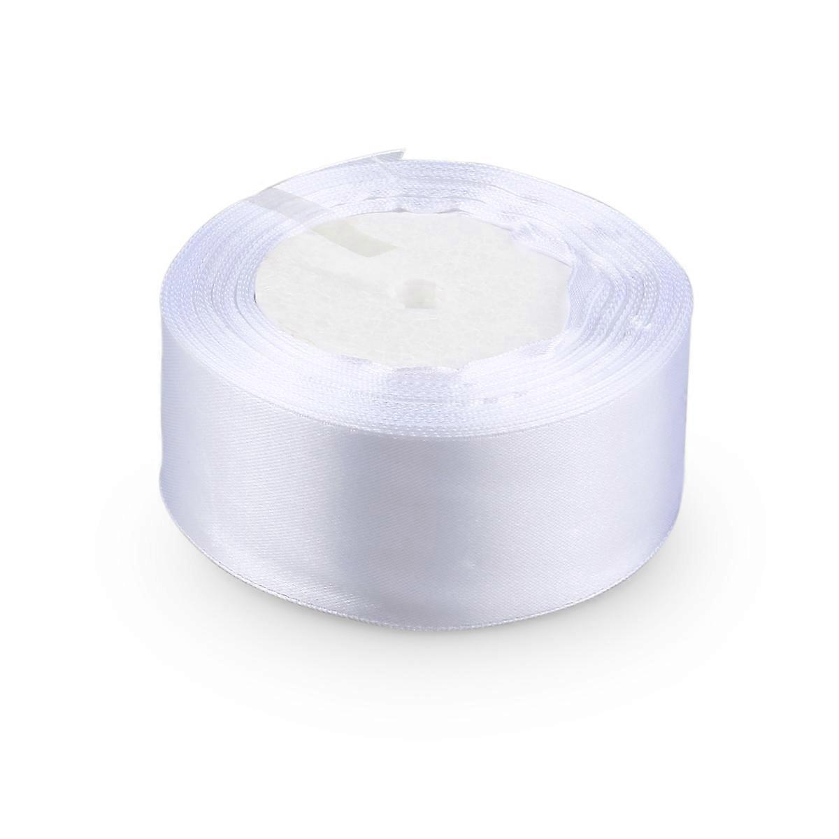Craft Ribbon Solid Grosgrain Ribbon White 25m x 4cm Scrapbooking Fashion Accessories 1Set