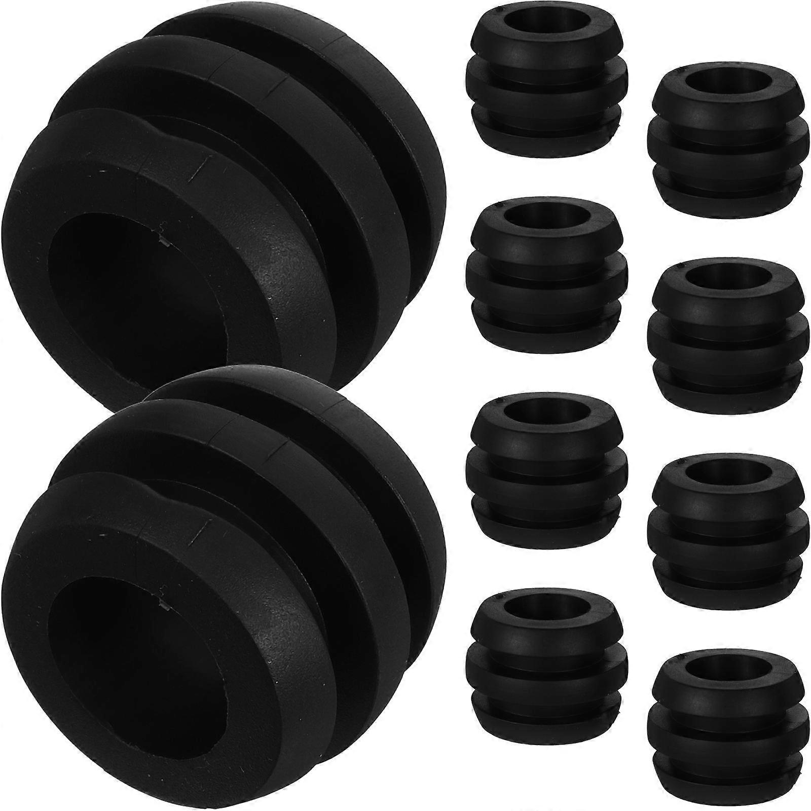 Tabletop Foosball Bushings Black Plastic Abs Universal Design Football Machine Parts 16Pack