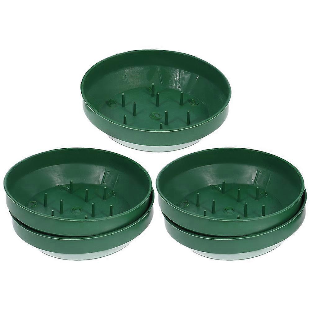 Flower Arranging Tools Plastic Foam Tray Home Decorations Round Shape Time-saving Arrangement 5Pcs