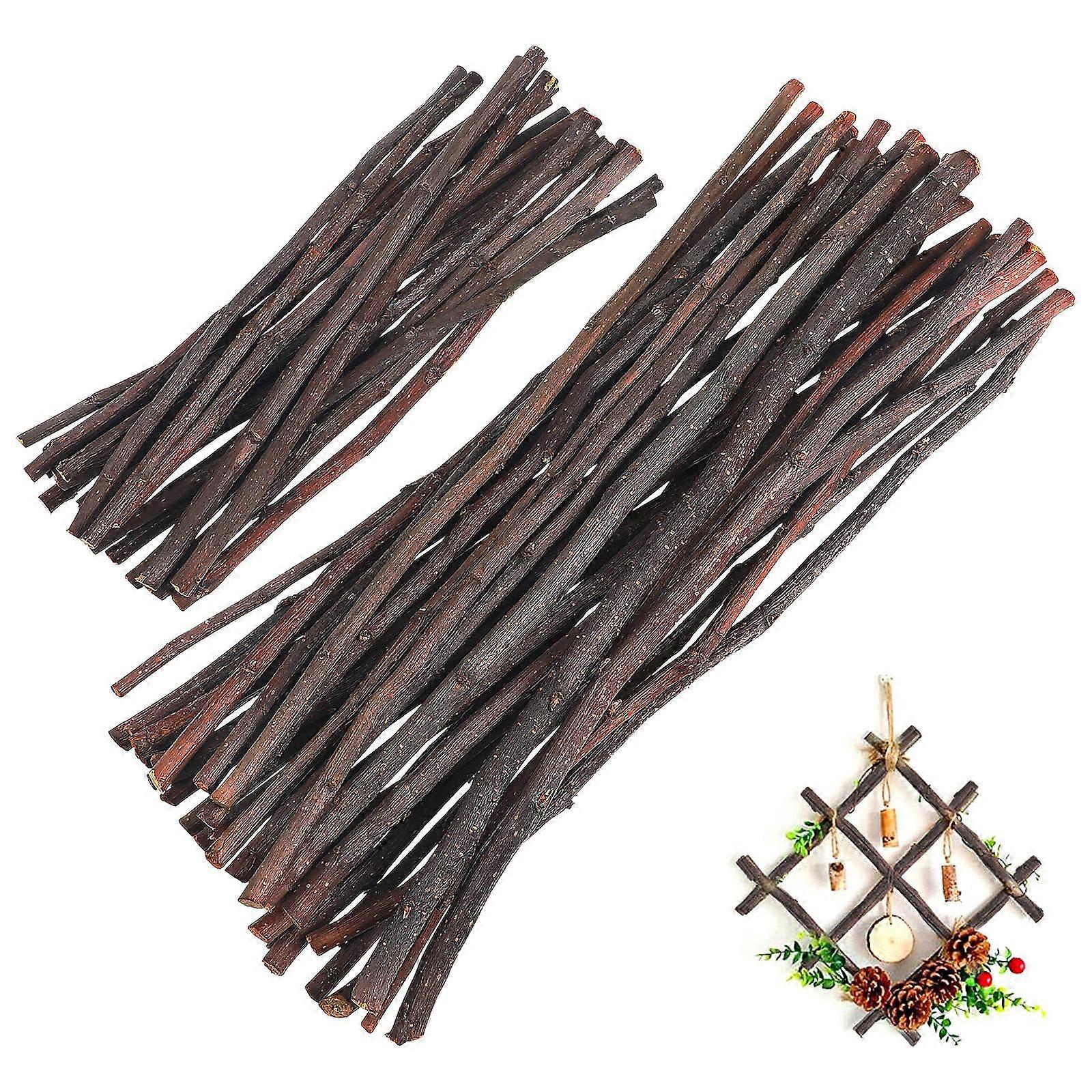 Twig Craft Natural Twigs Sticks For Crafts Wood Craft Sticks Assorted Color 50Pcs