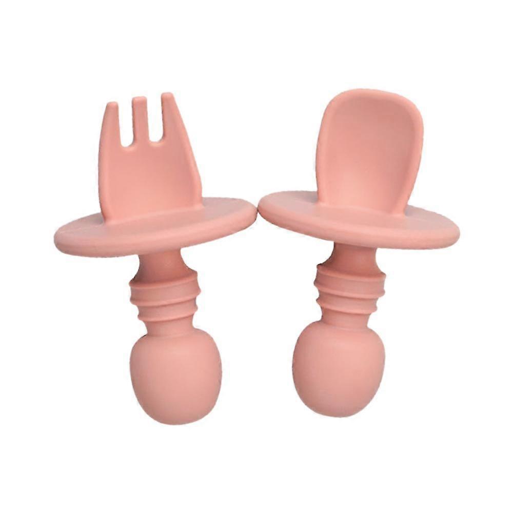 Silicone Baby Utensils Spoon Fork Baby Feeding Set