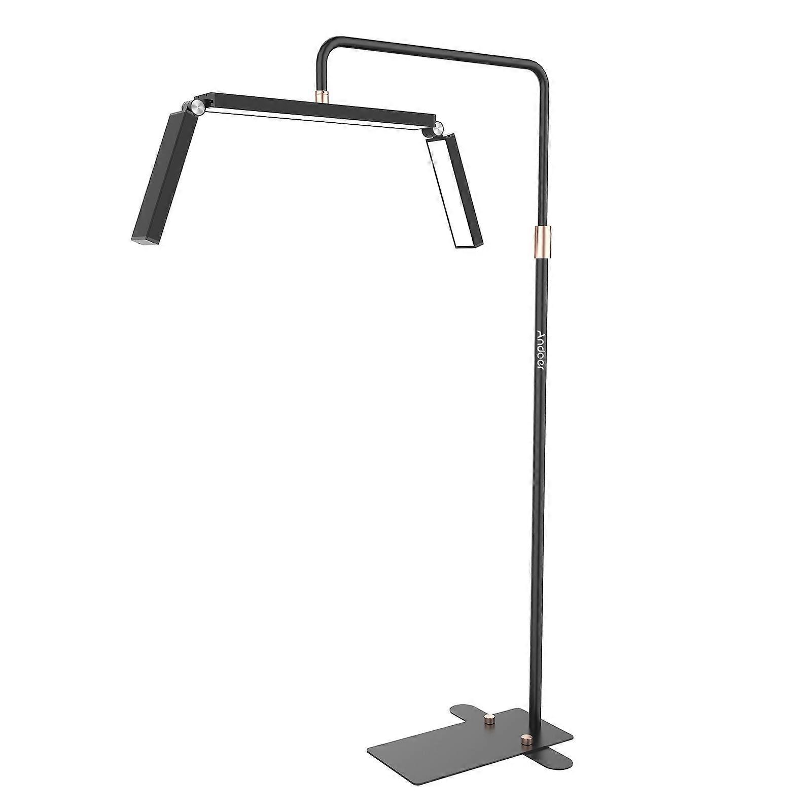 40W LED Floor Lamp, Brightness 3200K-5600K, Adjustable, Foldable, with Stand, Ideal for Office Blogs, Beauty Blogs