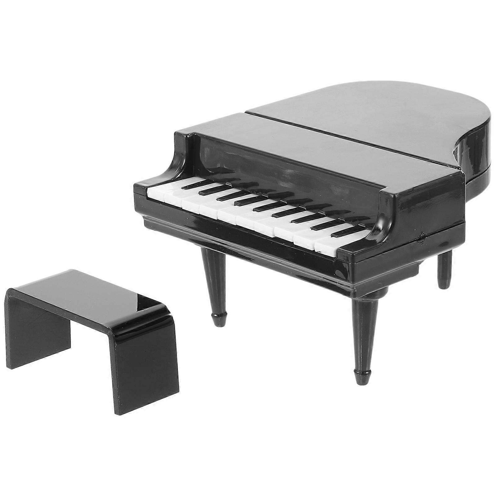 Miniature Piano Model Ornaments Mini House Decor Rectangular 1Set