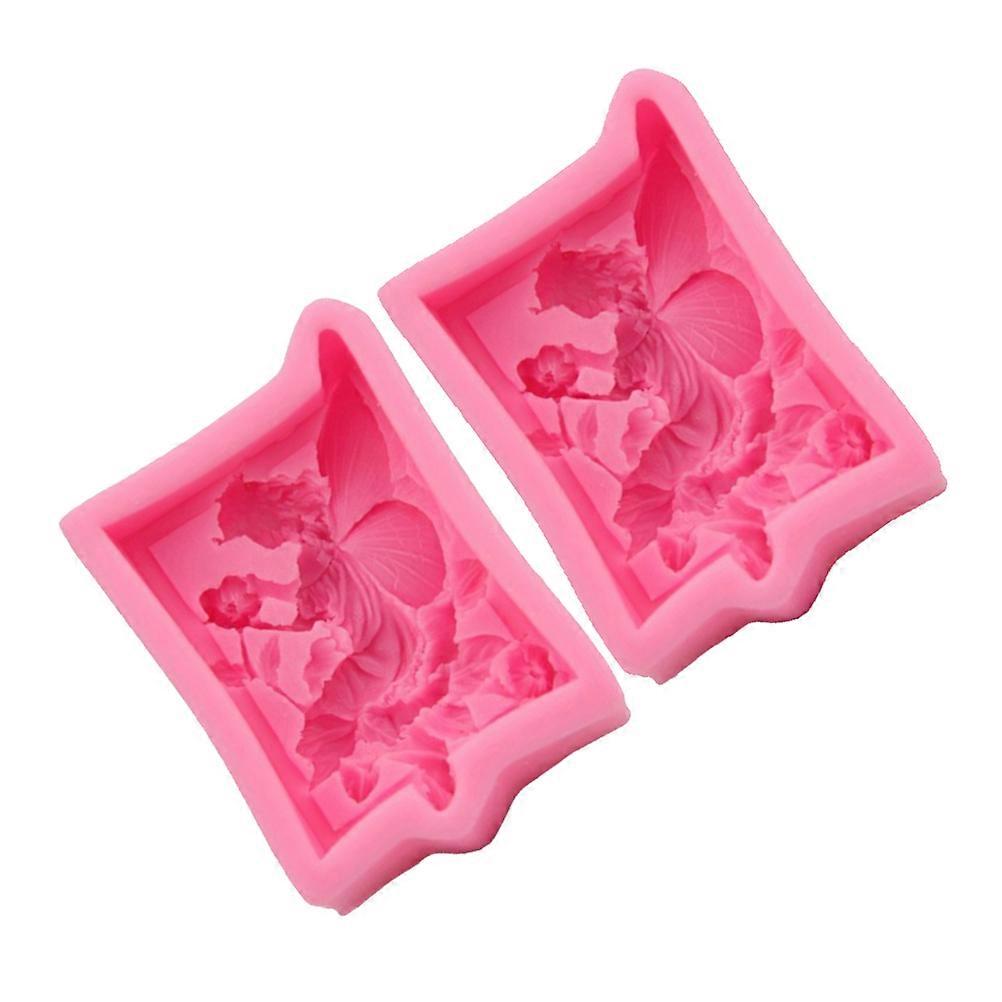 Cake Mould Creative Baking Tool for Professional Cake Shop Use Pink 8.8*6.2CM 2Pack