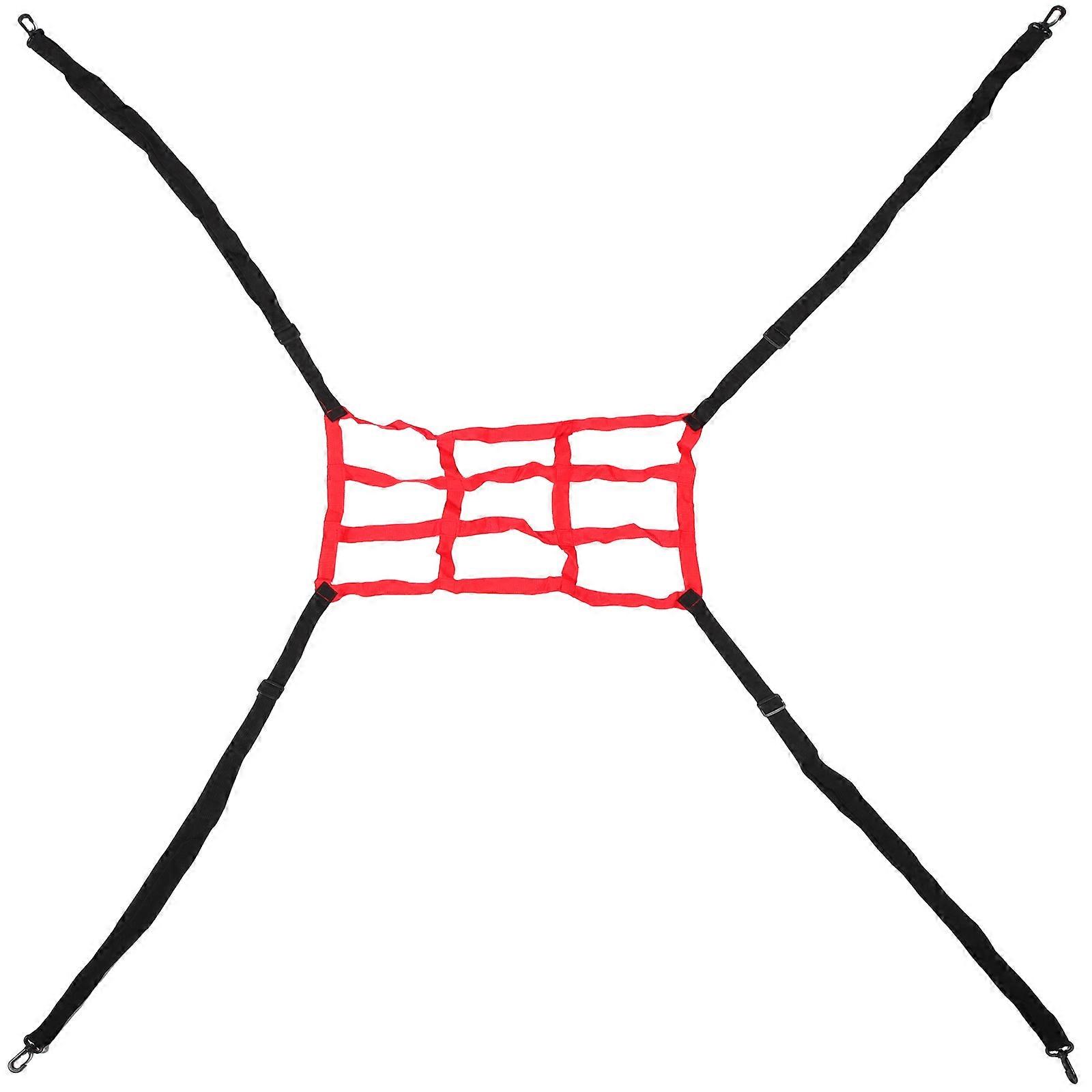 Football Practice Net Soccer Training Net Men Backyard Soccer Equipment For Training 217x197 Red Nylon 1Pack