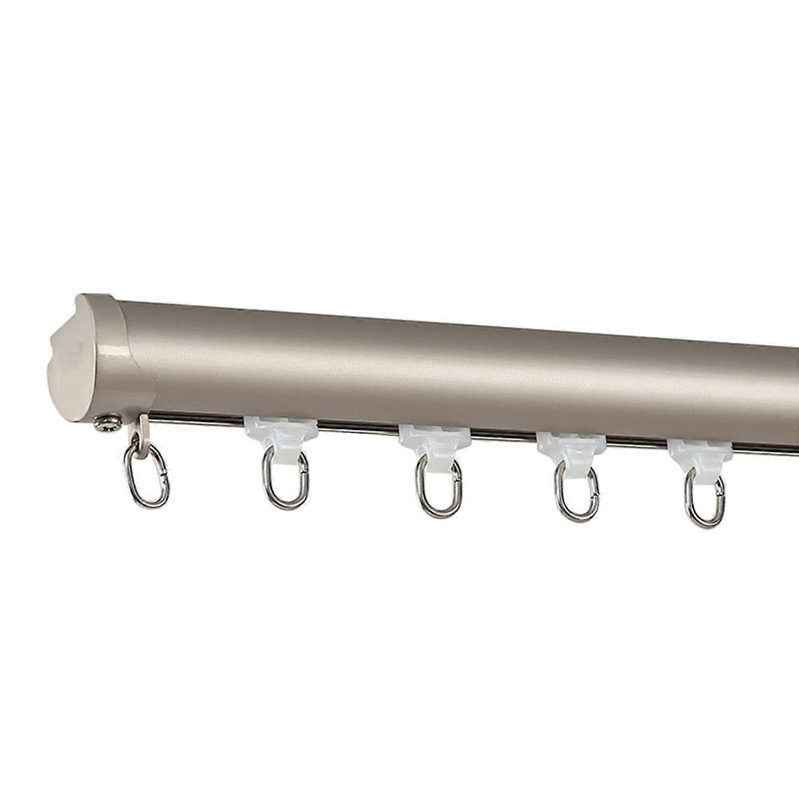 Ceiling-Mounted Curtain Track 1m x 5m for Bunk Beds, Bay Windows, Room Dividers, Shower Curtains, Color A, 2m Bracket