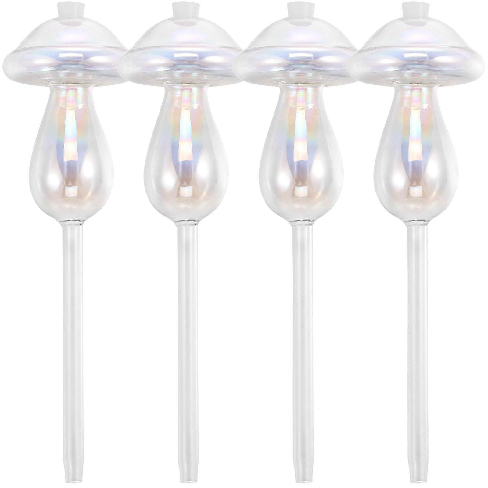 QA 4pcs plant watering globes mushroom style selfwatering planters ert reusable glass