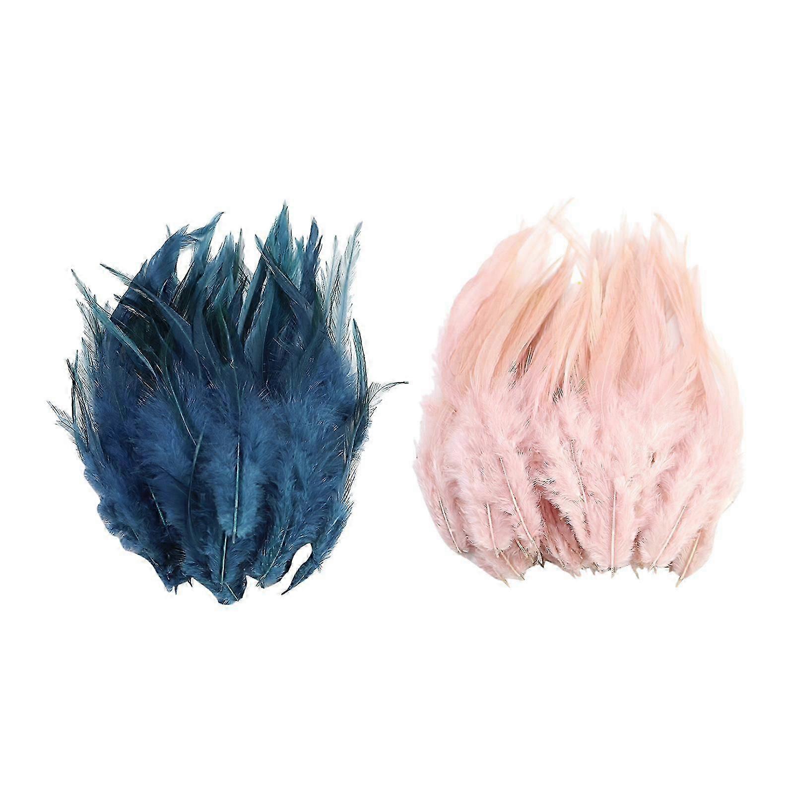 100 Pieces Natural Pheasant Chicken Rooster Feathers 13-18cm DIY