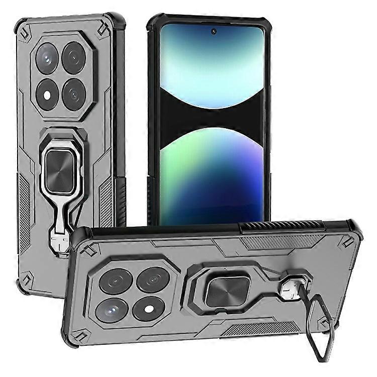 الشراء بالجملة متوافق مع Xiaomi Redmi Note 14 Pro 4G Case Rotatable Ring Kickstand PC + TPU غطاء هاتف مقاوم للصدمات