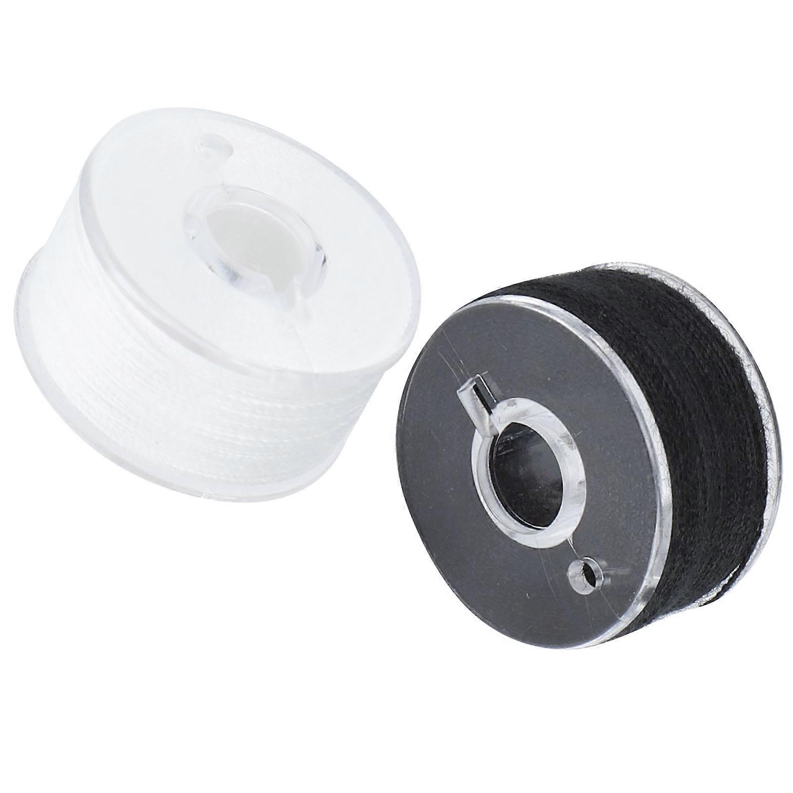 Bobbin case with sewing thread and sewing accessories 36 grids, transparent box