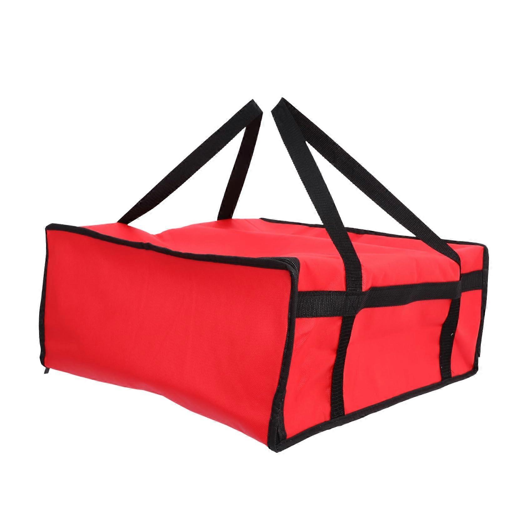 Insulated food bag with double zipper, large capacity, waterresistant, for hot meals and drinks