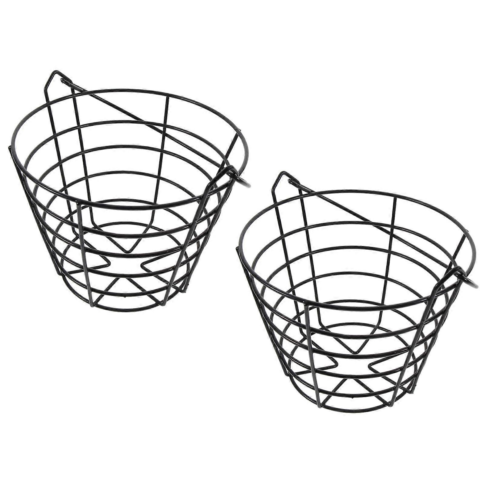 Golf Basket Outdoor Storage Container for Golf Balls and Accessories - Green Iron Bucket, Random Color, Durable Design