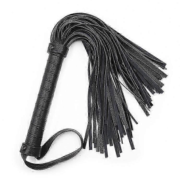Faux Leather Riding Crops And Whips(1Pcs, Black)