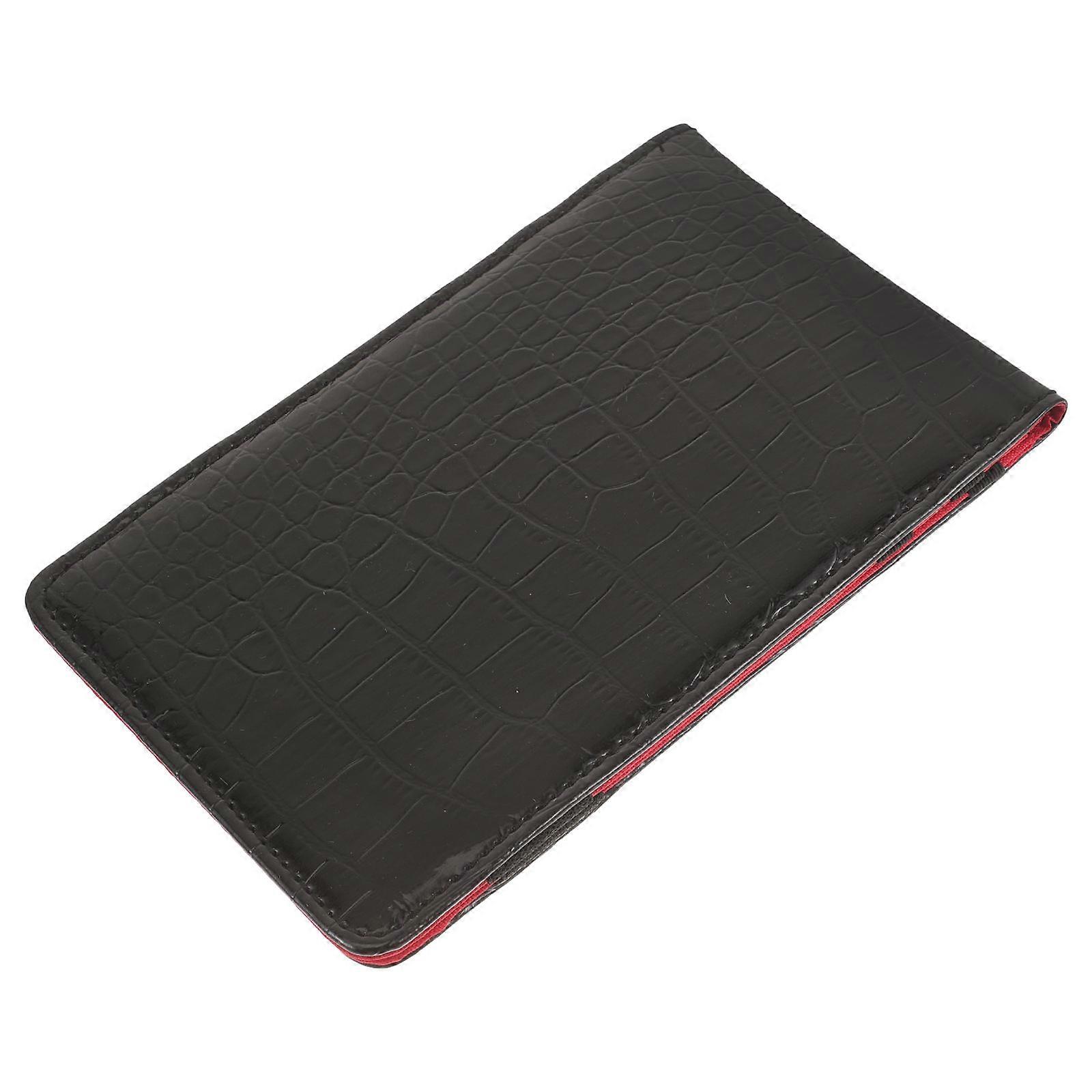 Golf Scorecard Holders Rectangular Score Recording Notebook Black Lightweight 1Pcs