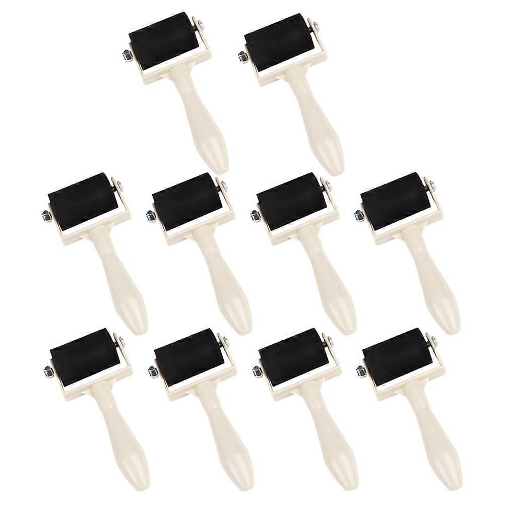 Crafting Ink Roller Printmaking Rollers For Art Oil Painting Applicator Multi Color 10Pcs
