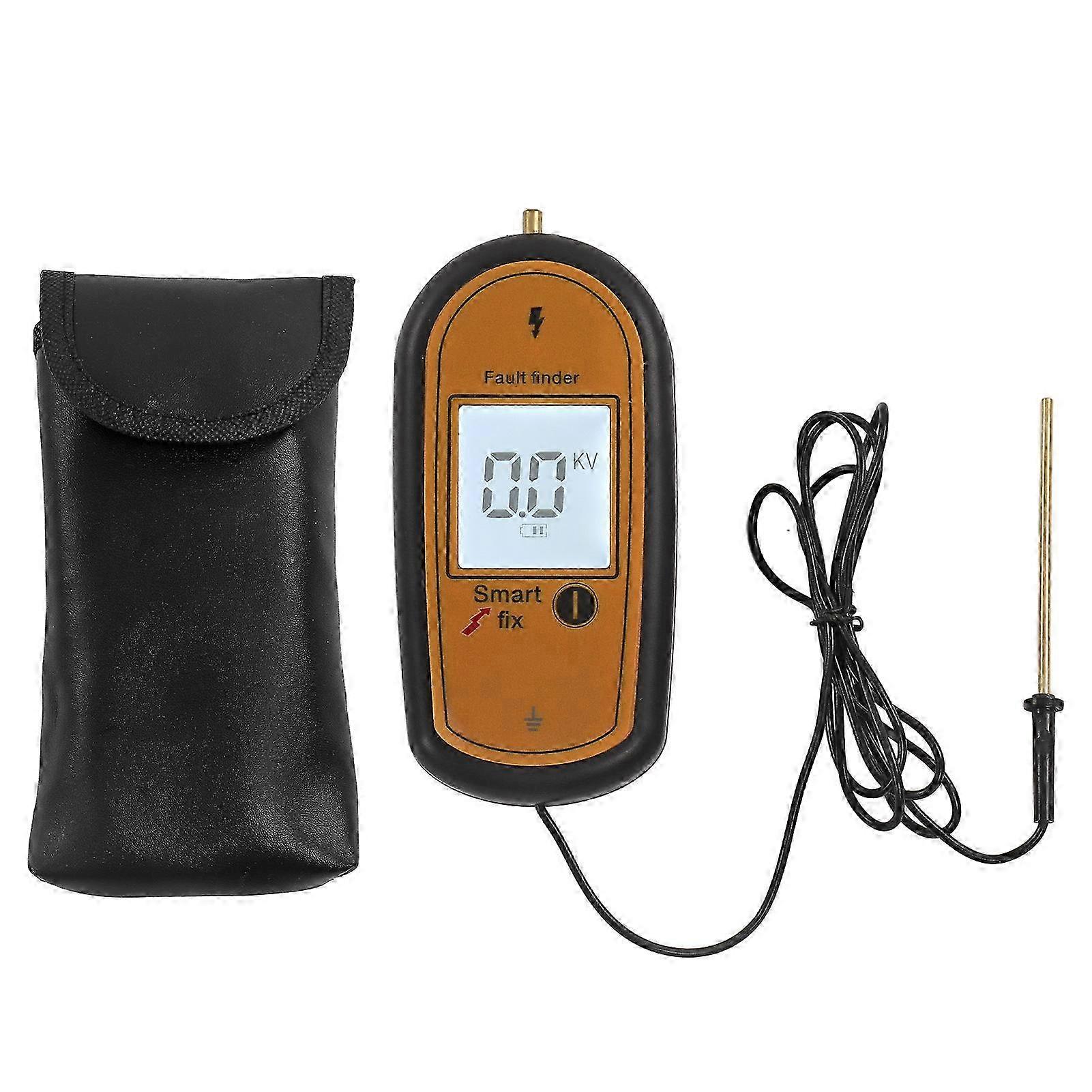Digital Electronic Fence Voltage Tester with LCD Screen and Backlight, 15KV, for Various Brands, Yellow