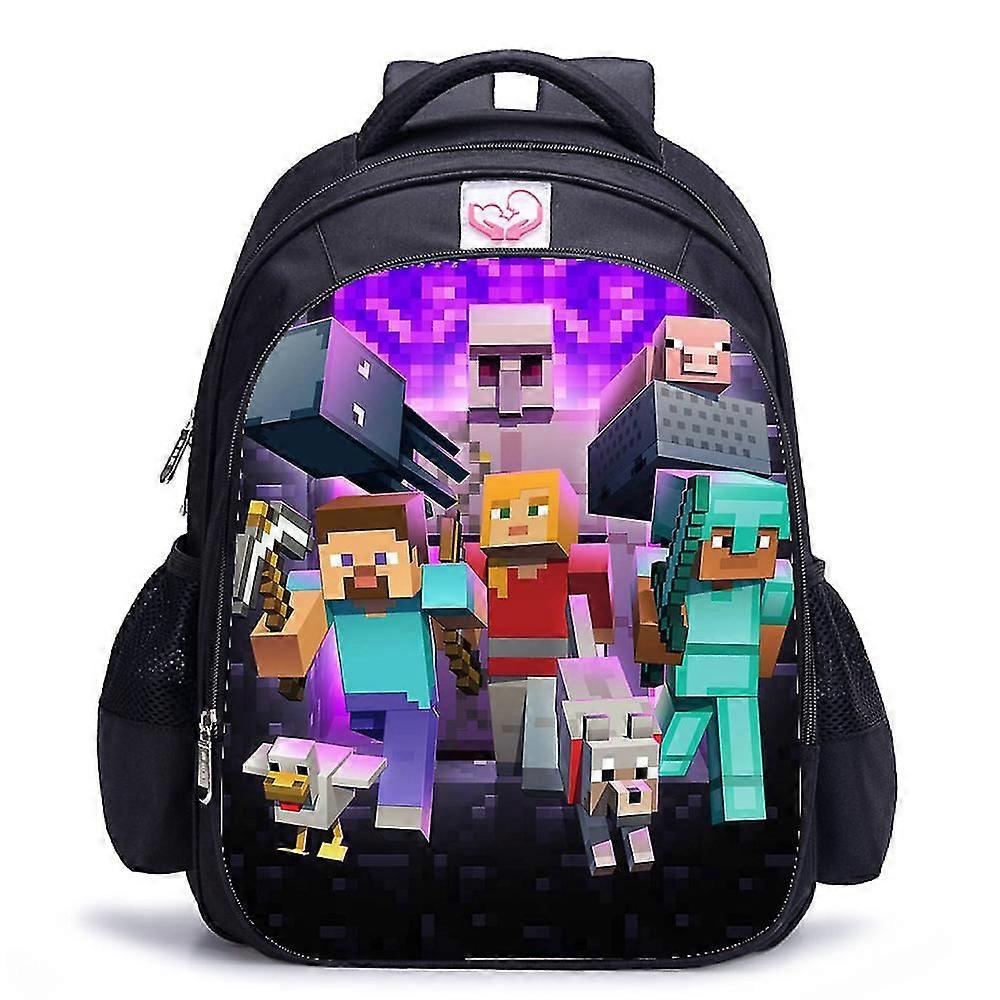 Minecraft waterproof children's backpack