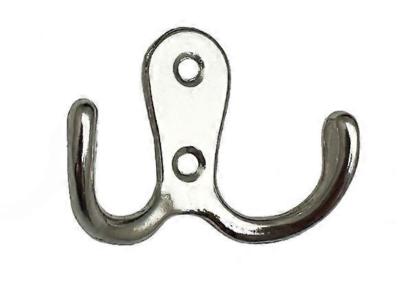 10 double metal hooks + storage hooks with screws - suitable for coat hooks cabinets